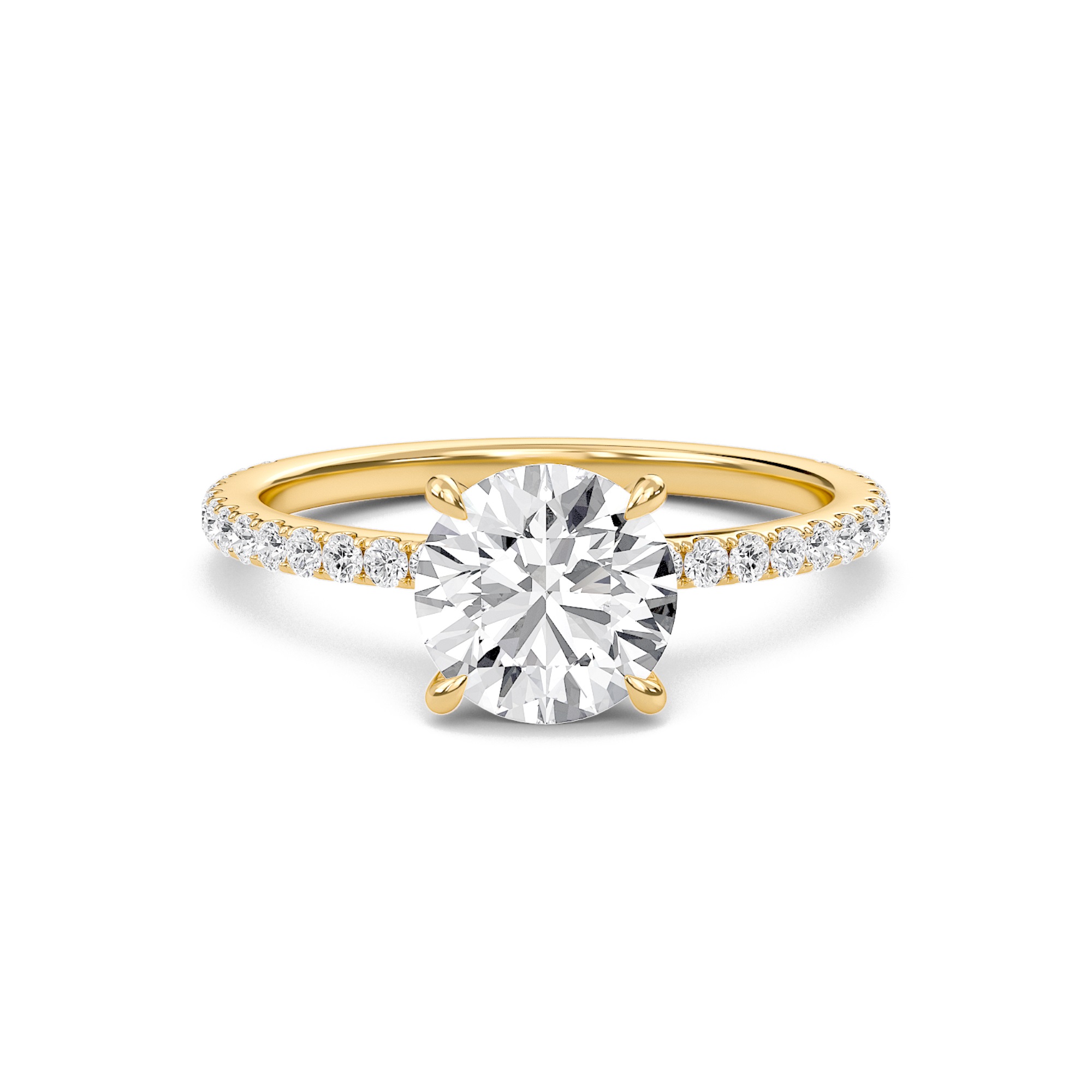 Round Classic Pave Engagement Ring