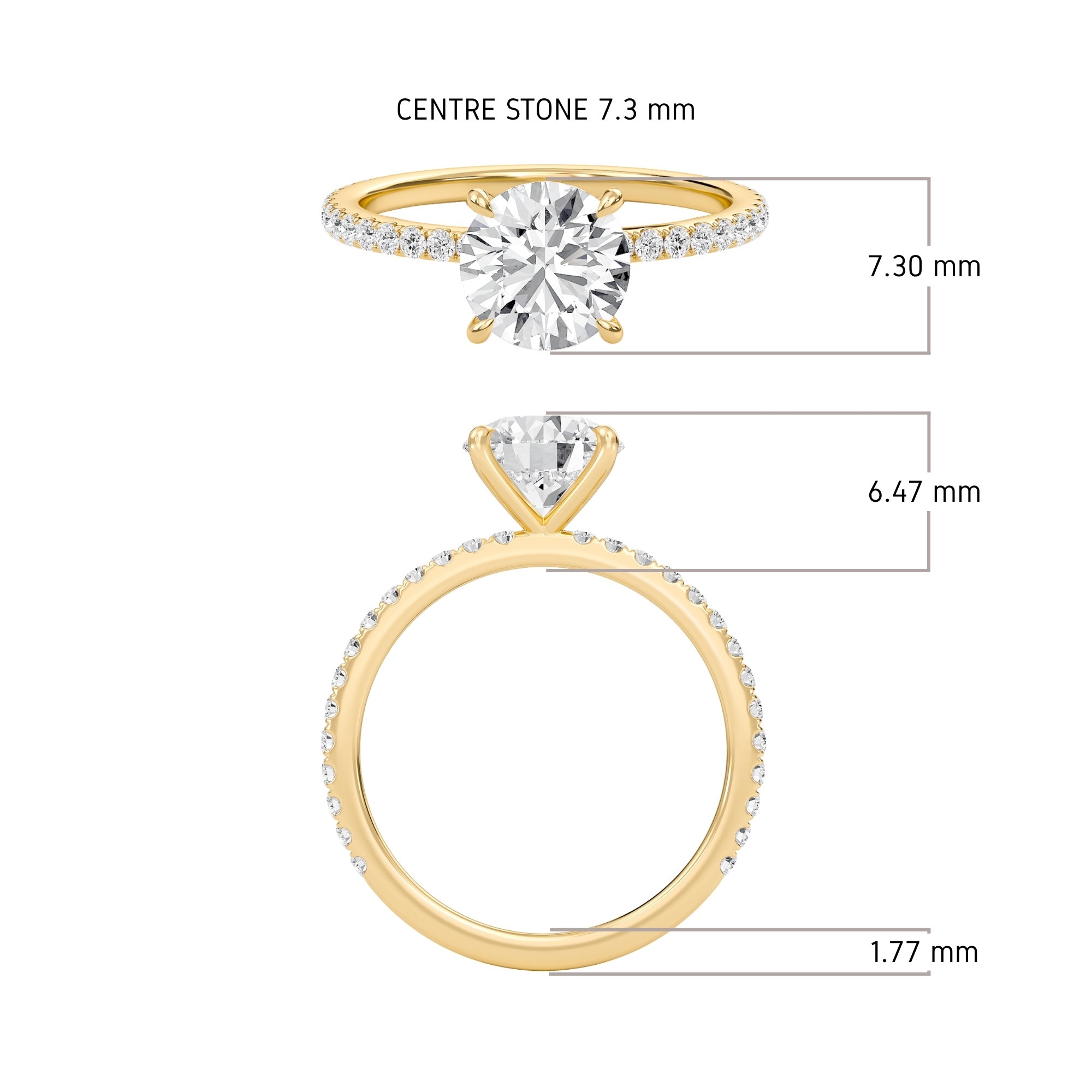 Round Classic Pave Engagement Ring