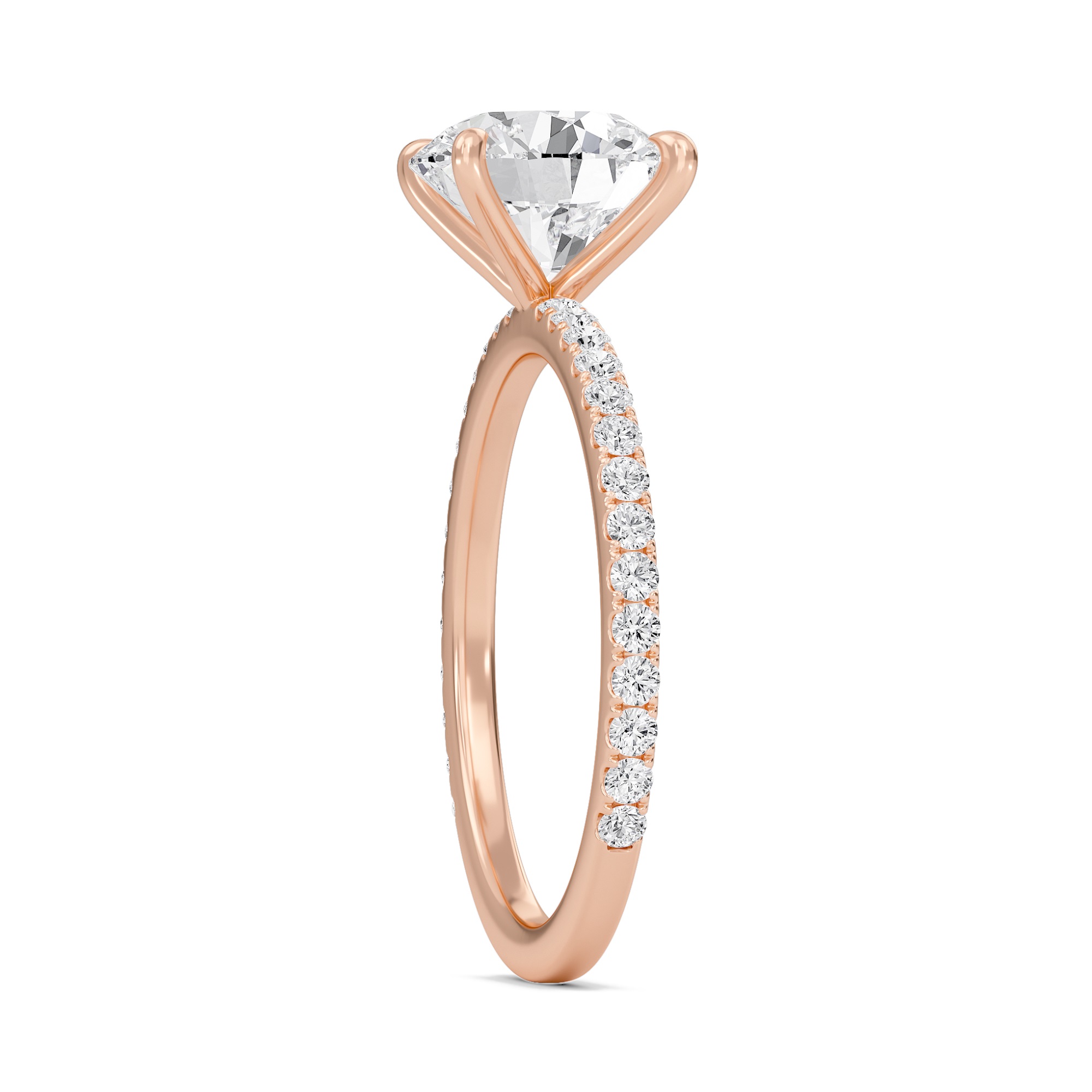 Round Classic Pave Engagement Ring