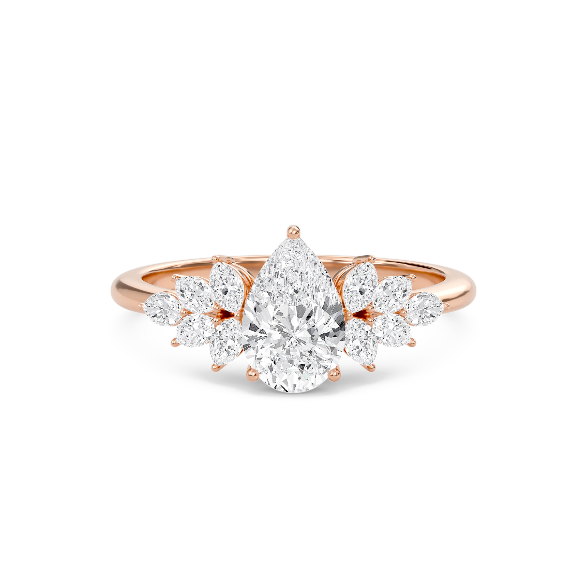 Luxe Marquese Side Stone Ring