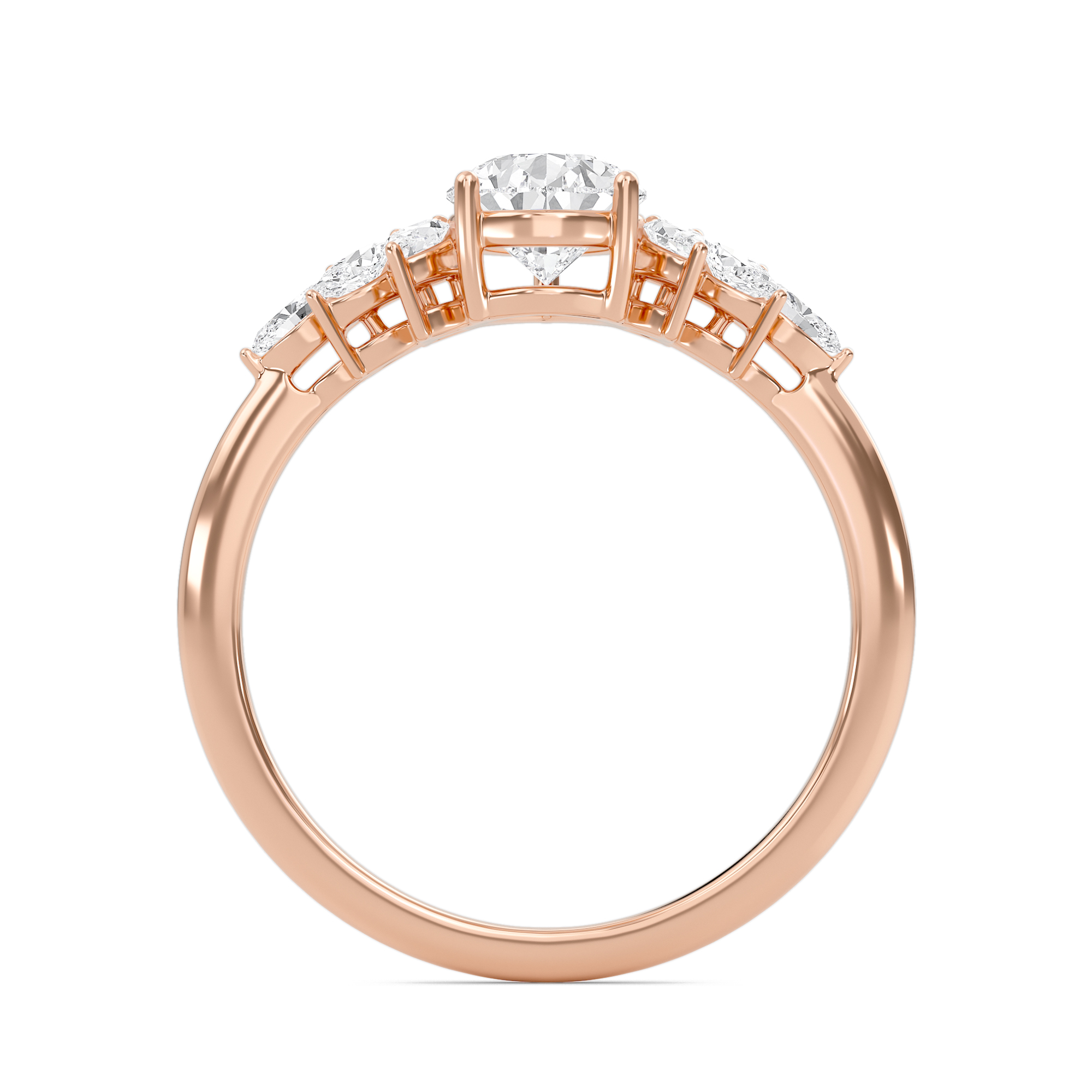 Luxe Marquese Side Stone Ring