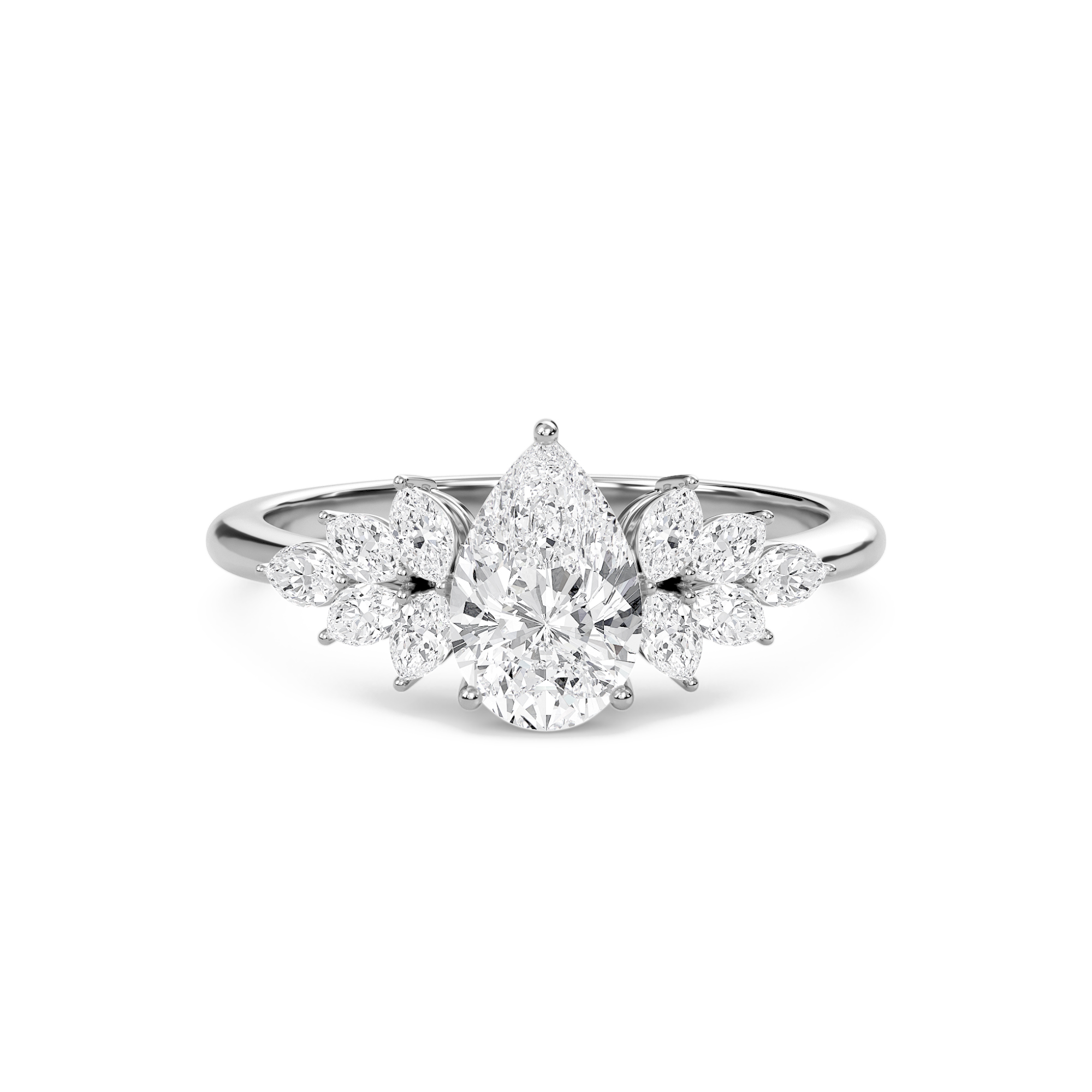 Luxe Marquese Side Stone Ring