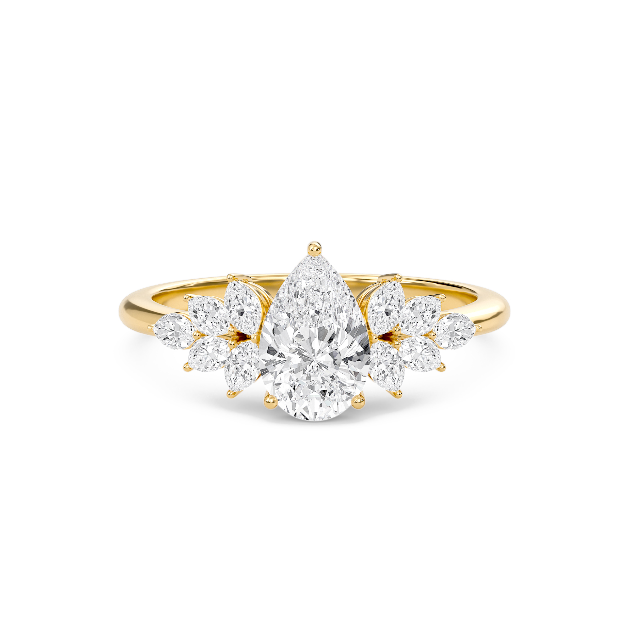 Luxe Marquese Side Stone Ring