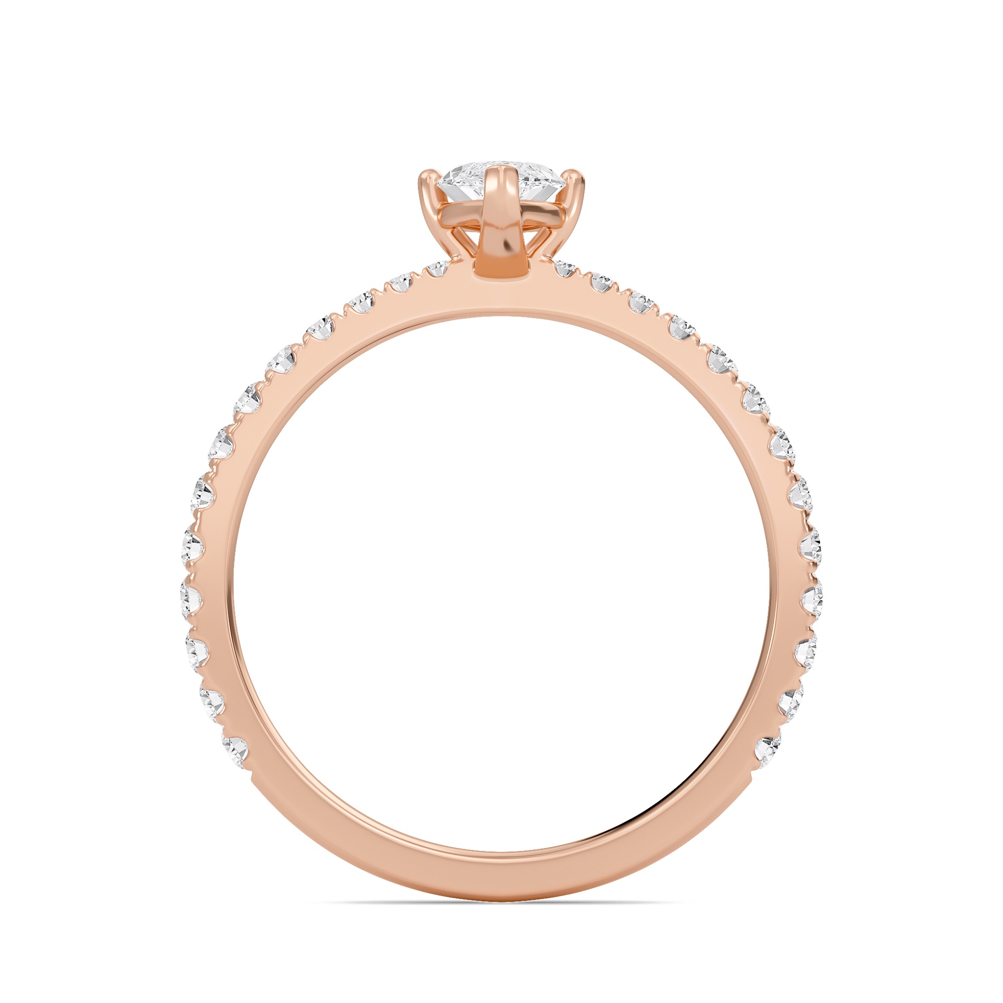 Marquise Elegant Pave Engagement Ring