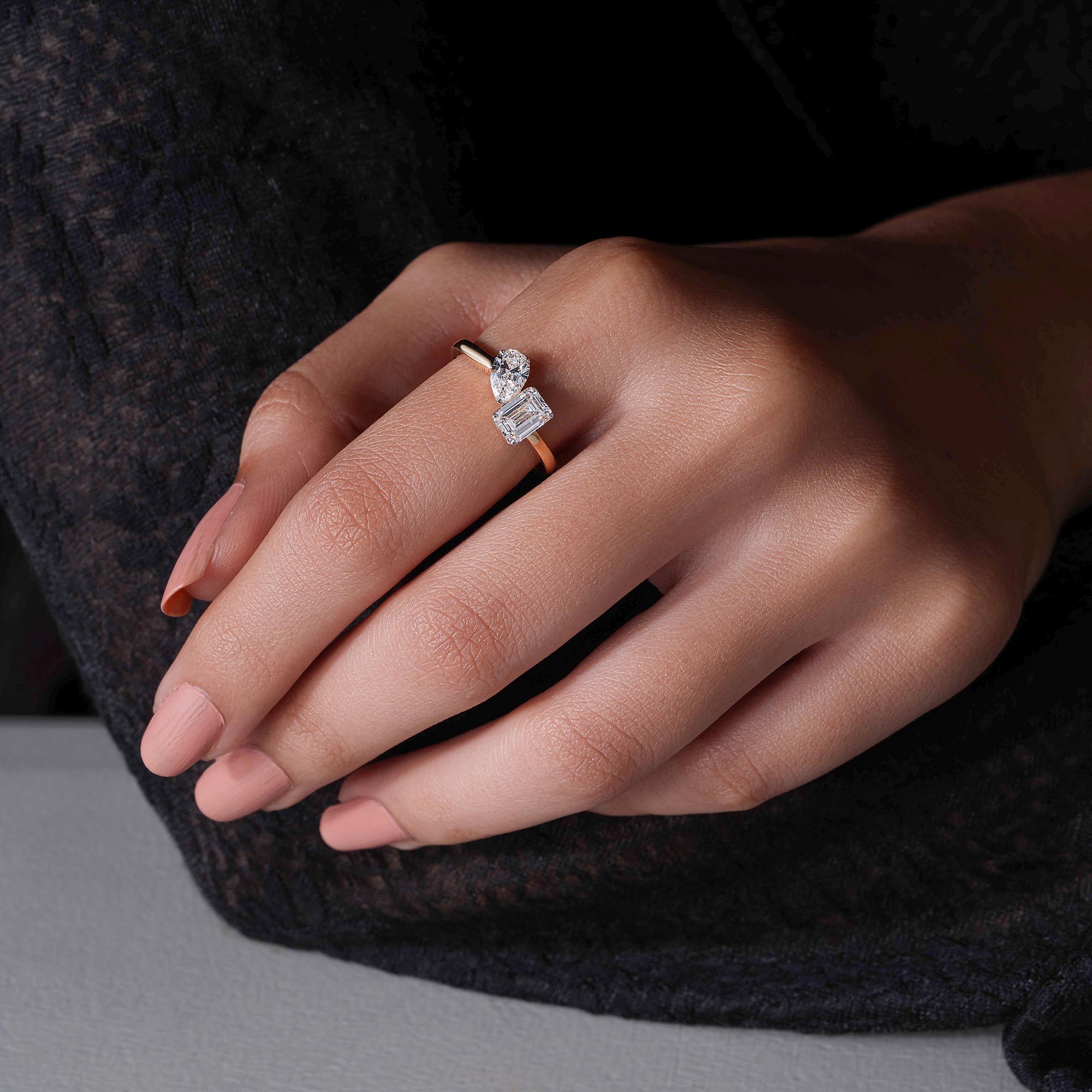 Harmonious Duet Ring