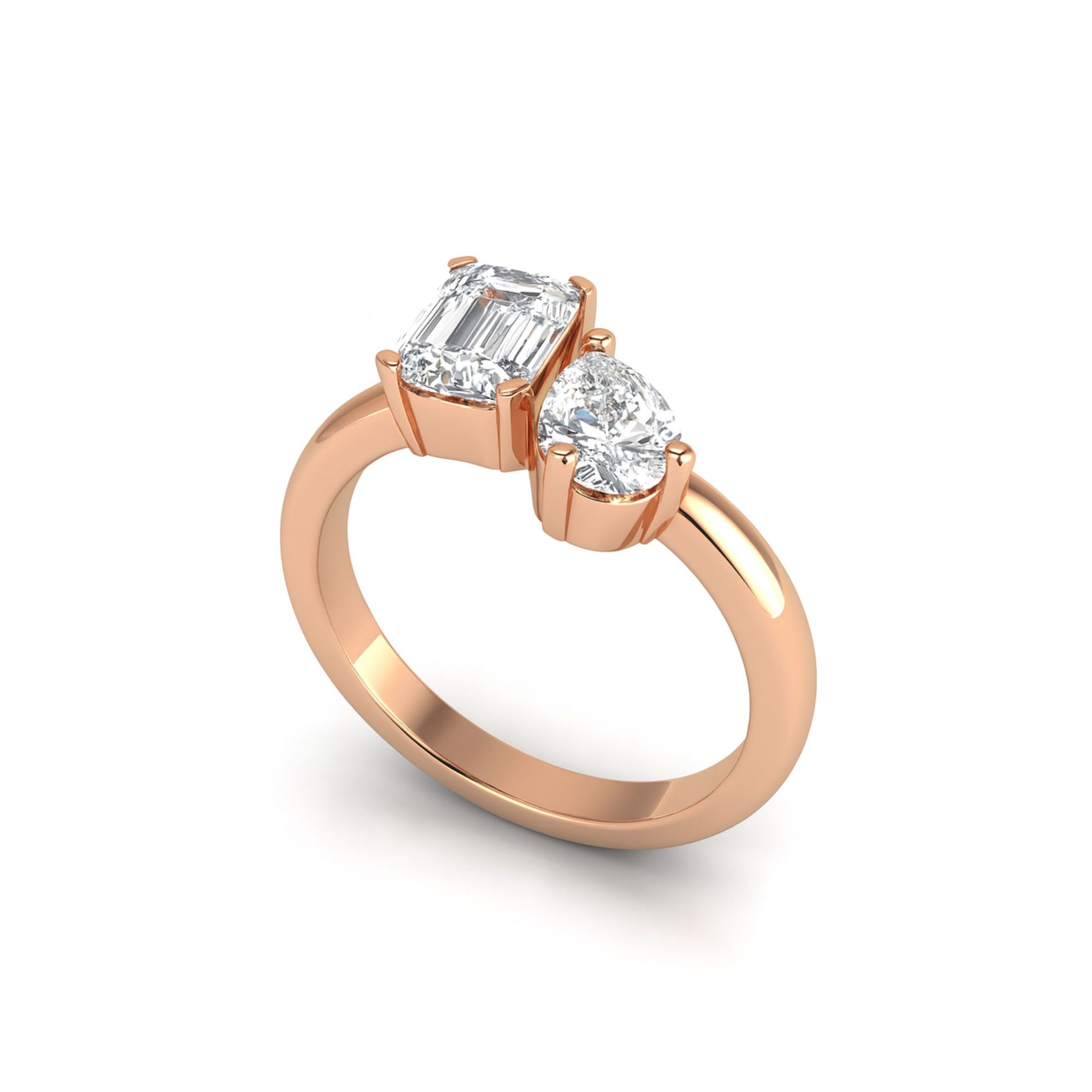 Harmonious Duet Ring