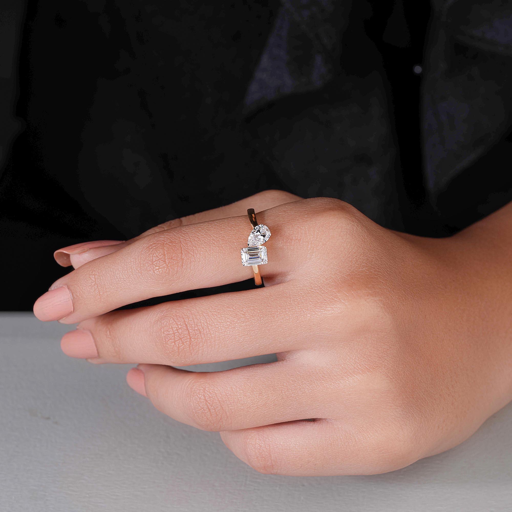 Harmonious Duet Ring