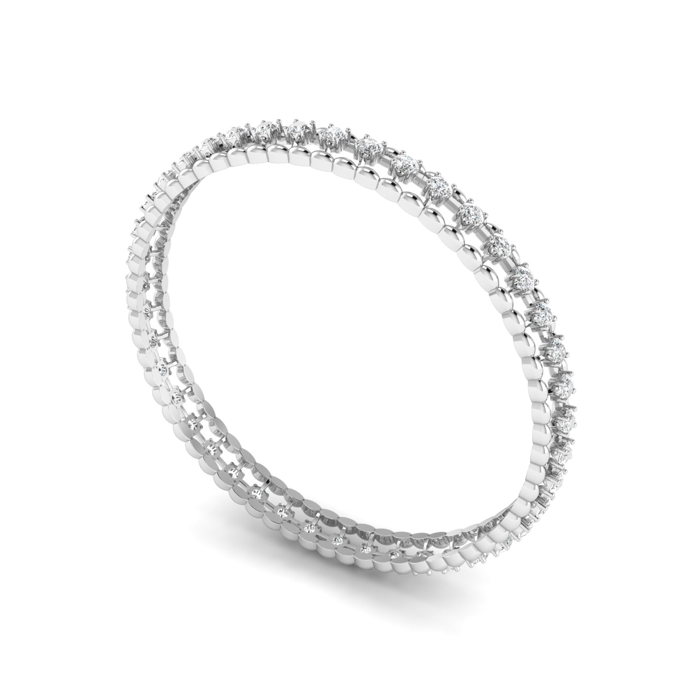The Diamond Trilogy Bangle