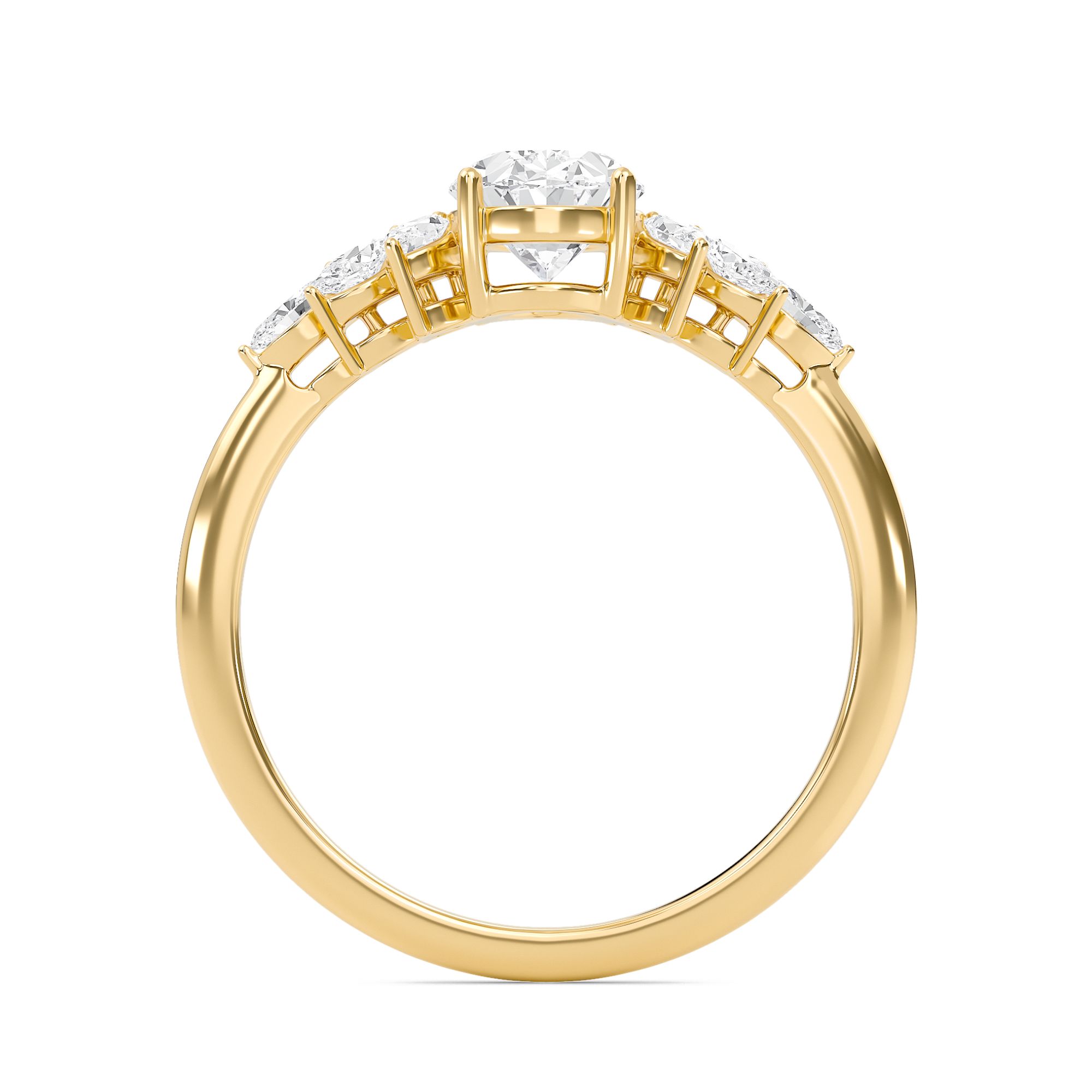 Luxe Marquese Side Stone Ring