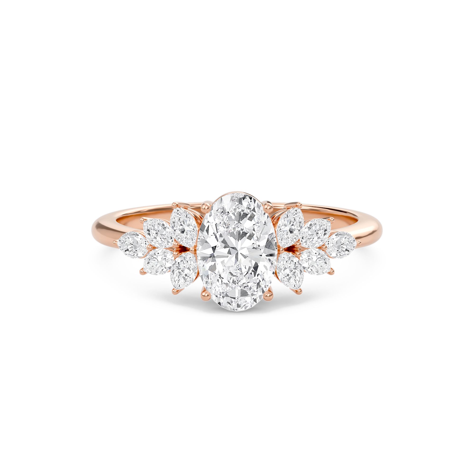 Luxe Marquese Side Stone Ring