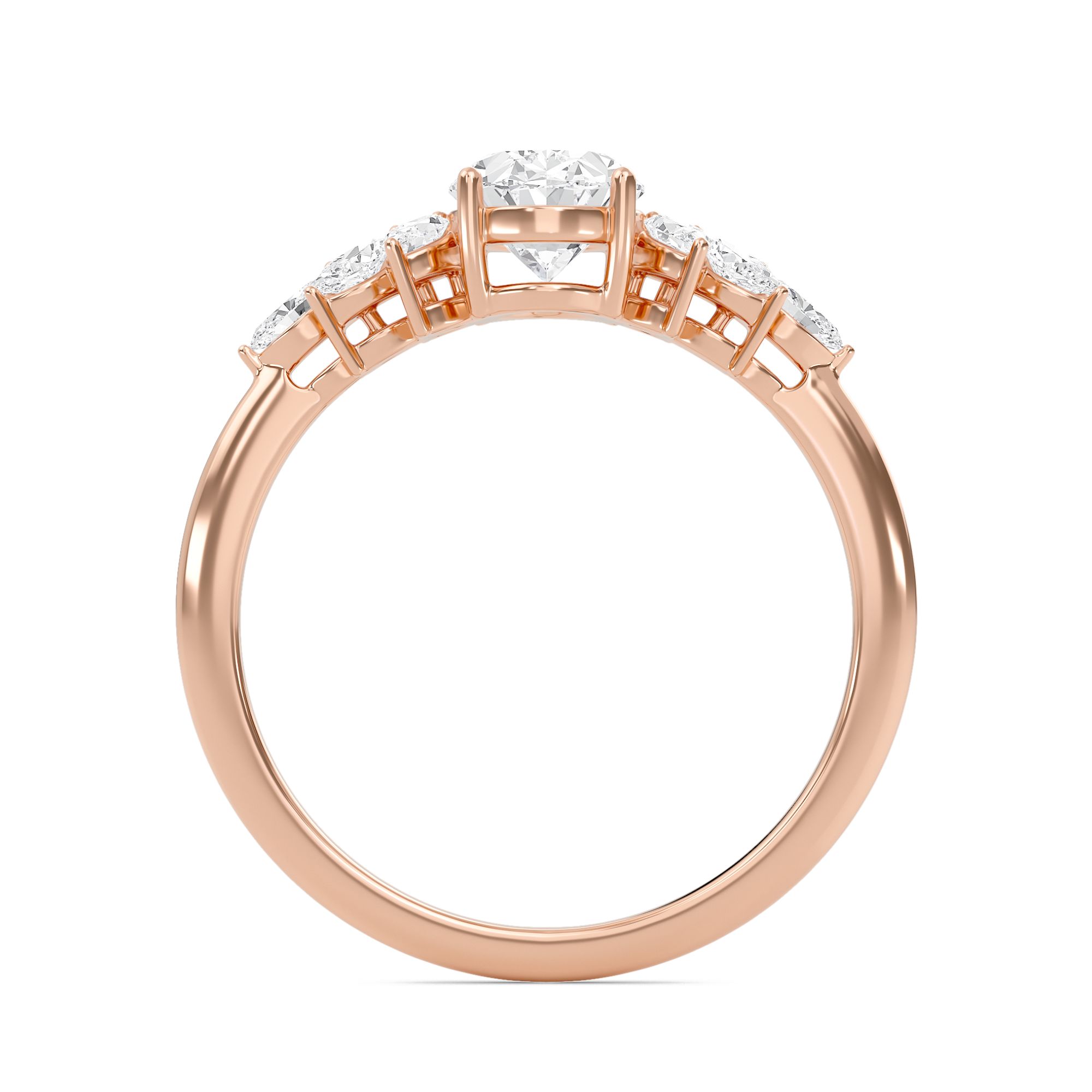 Luxe Marquese Side Stone Ring