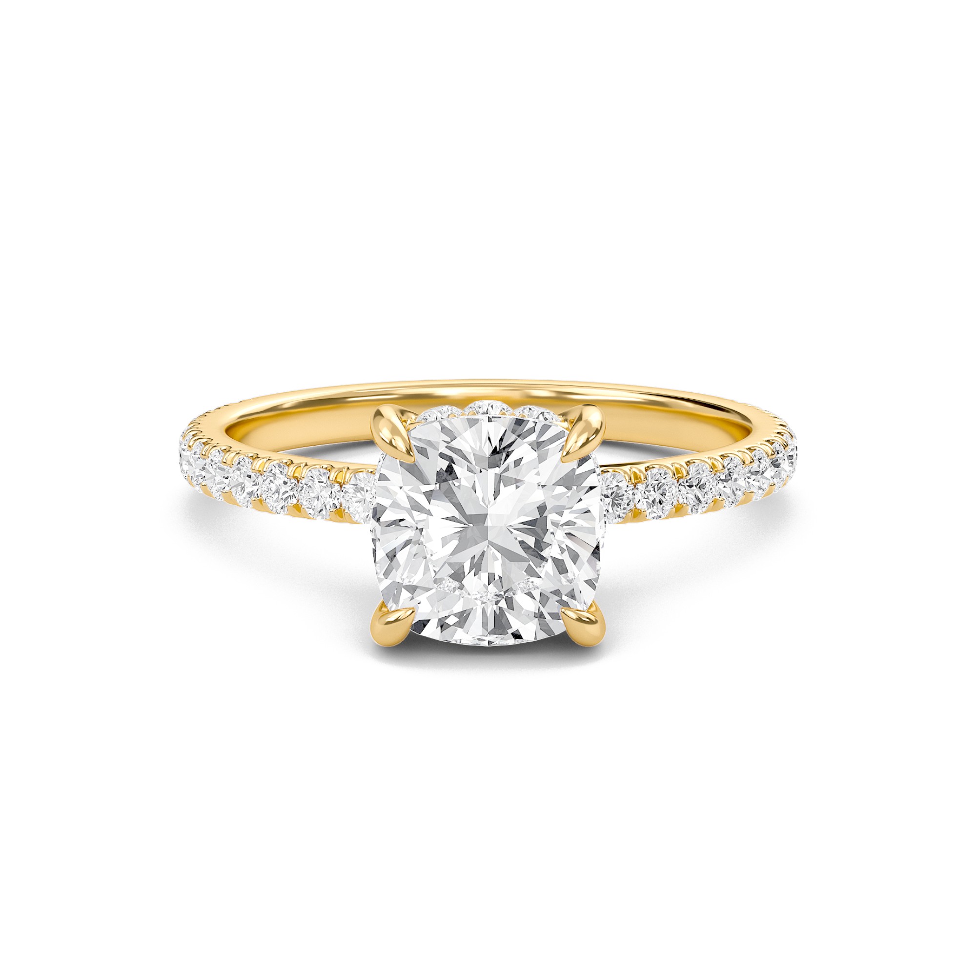 Cushion Perfect Fit Engagement Ring