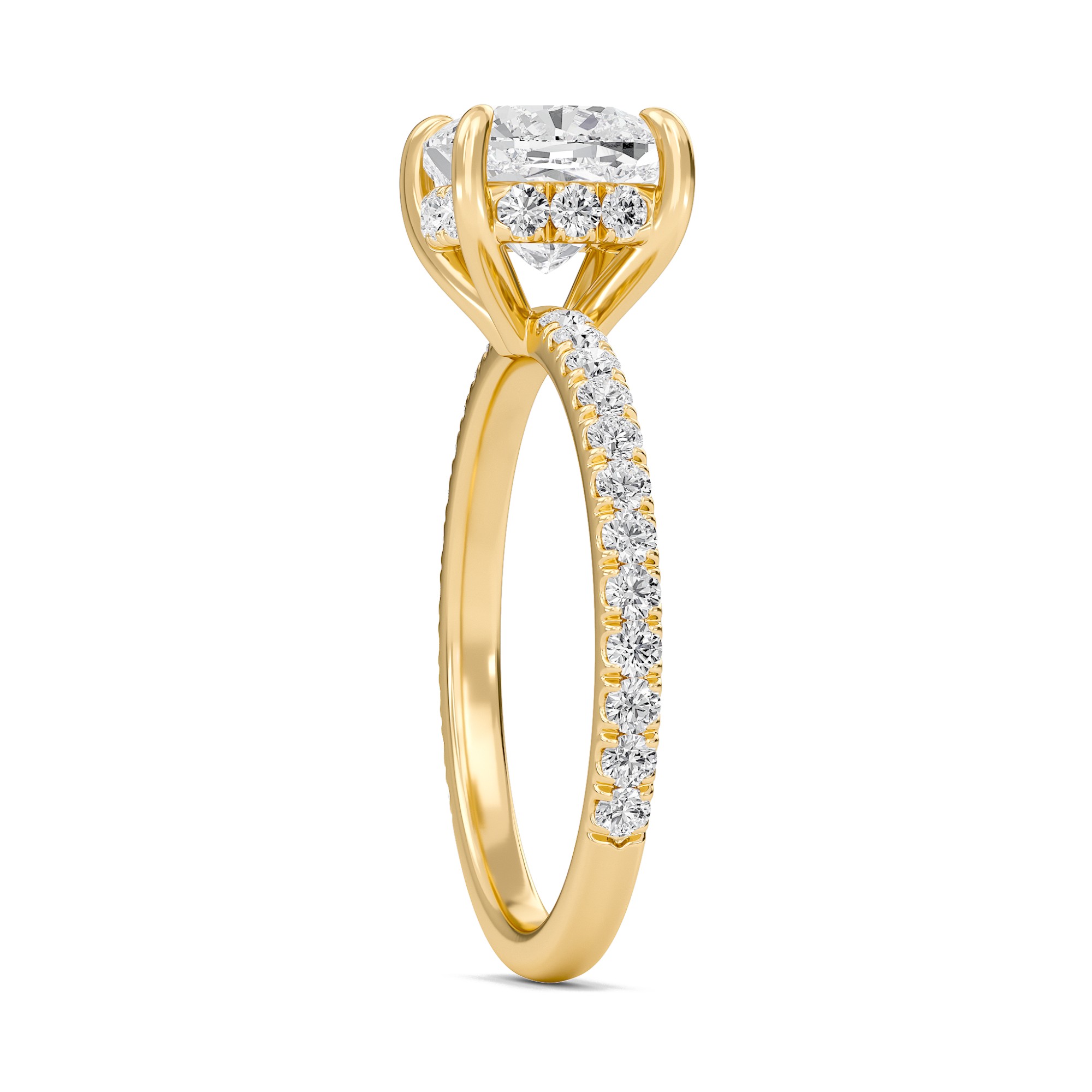 Cushion Perfect Fit Engagement Ring