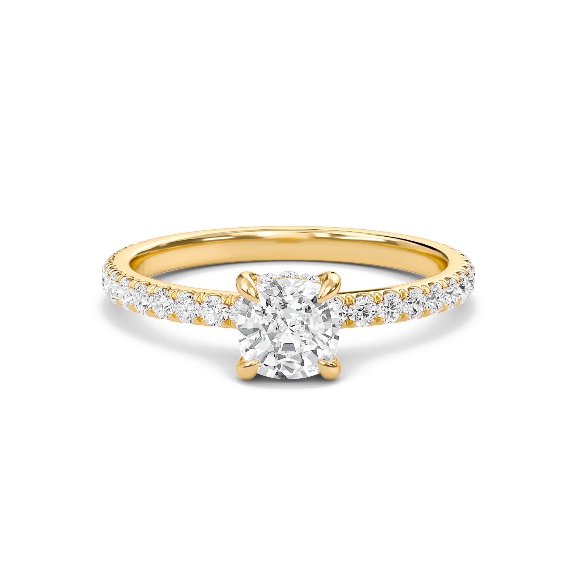 Cushion Perfect Fit Engagement Ring