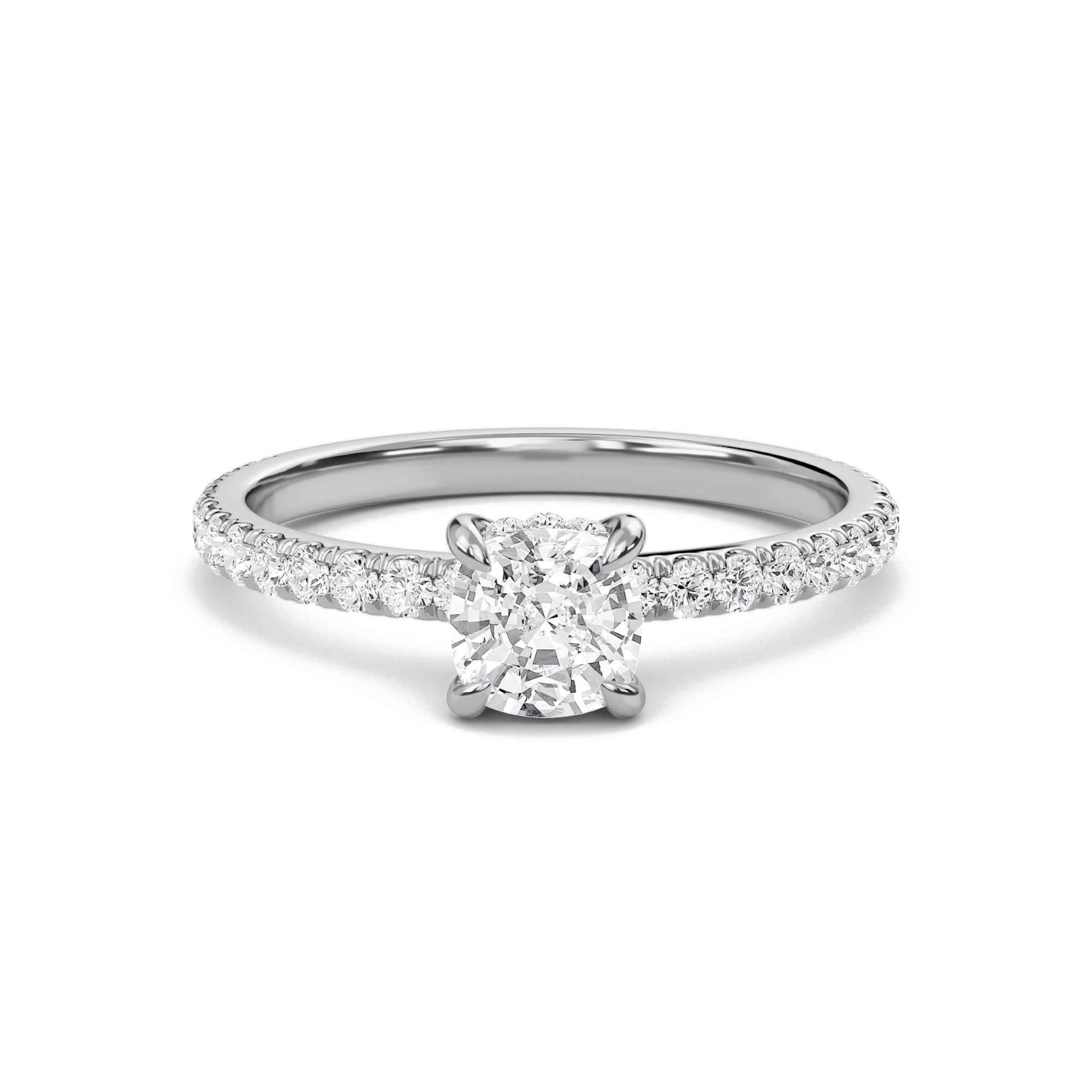 Cushion Perfect Fit Engagement Ring