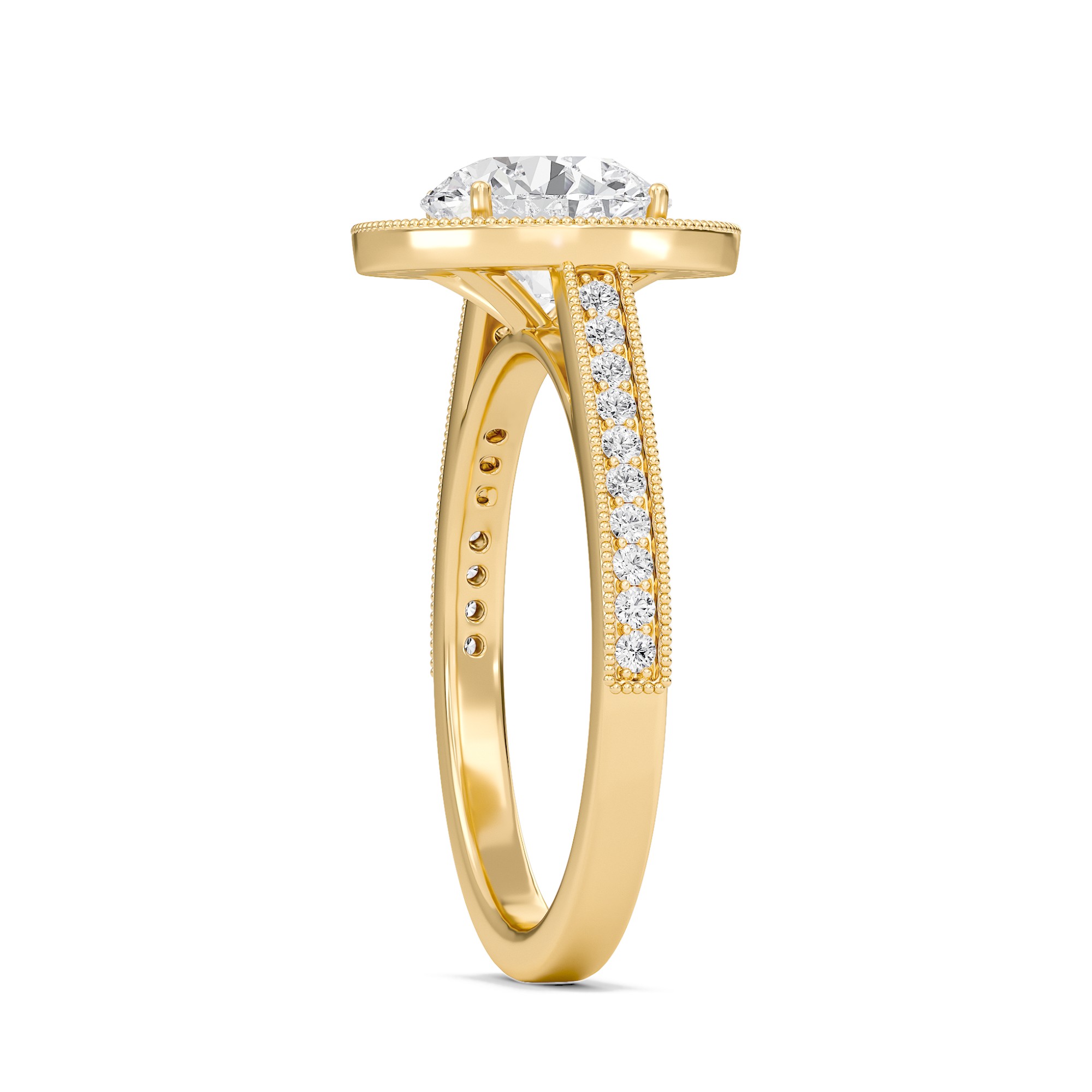 Halo Engagement Ring