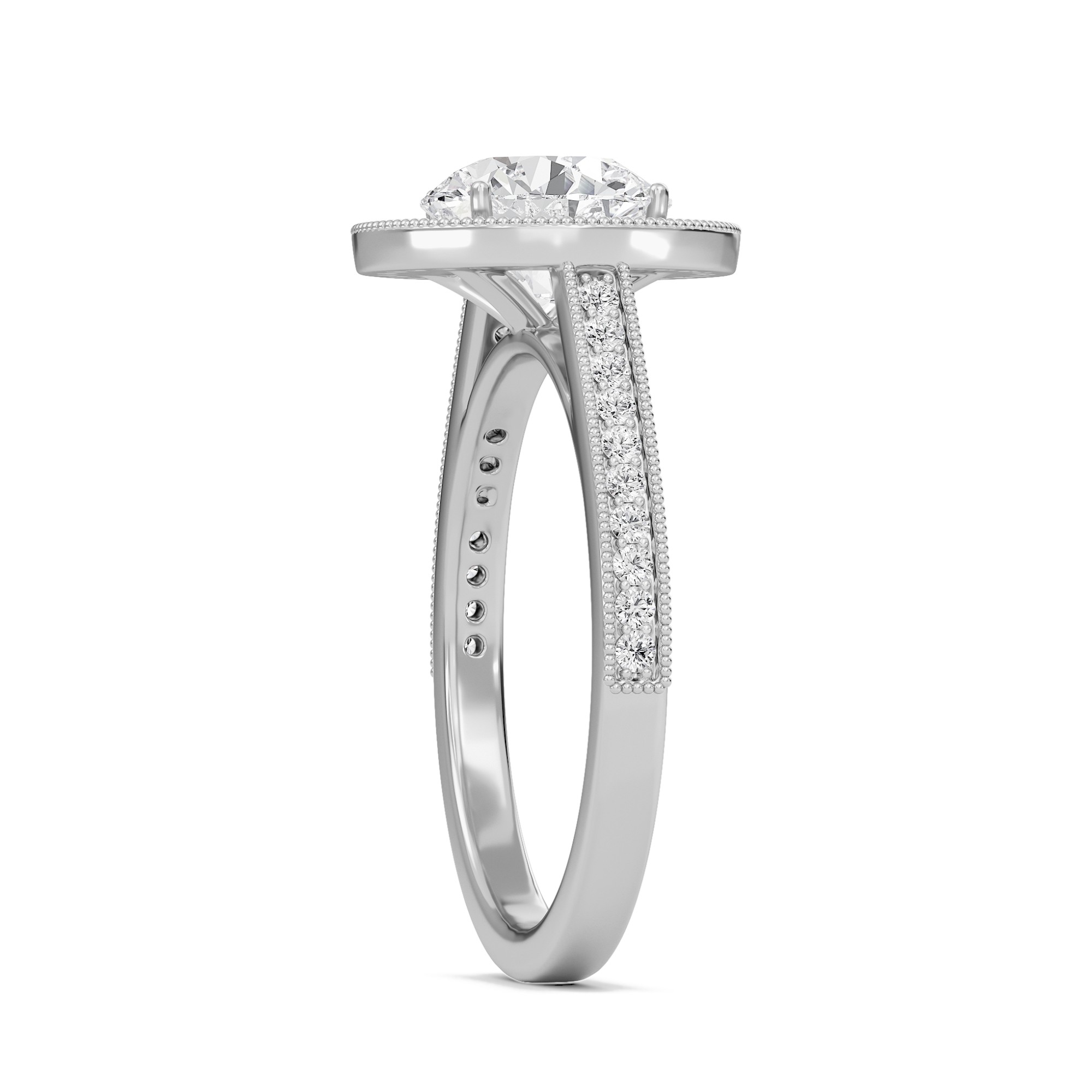 Halo Engagement Ring