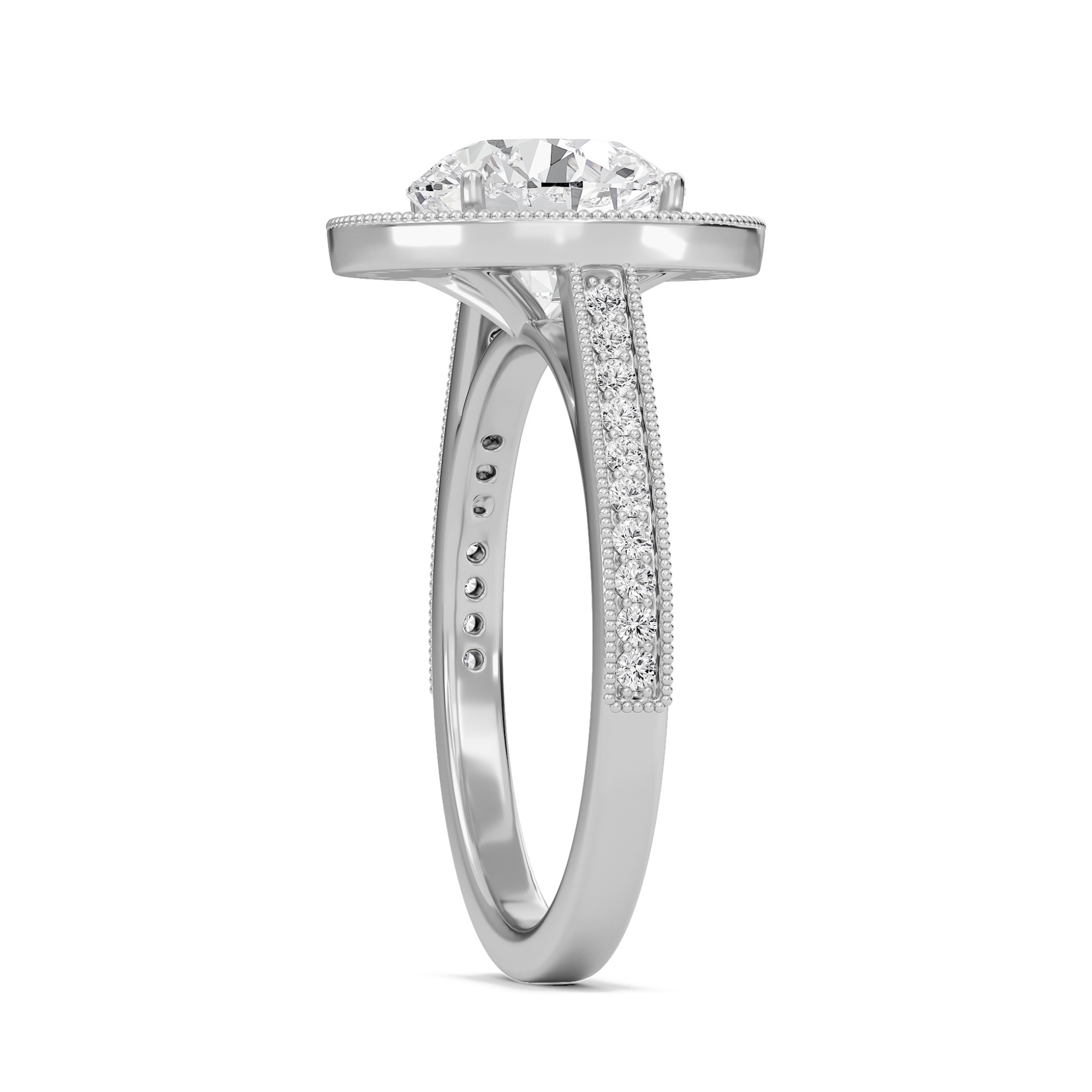 Halo Engagement Ring