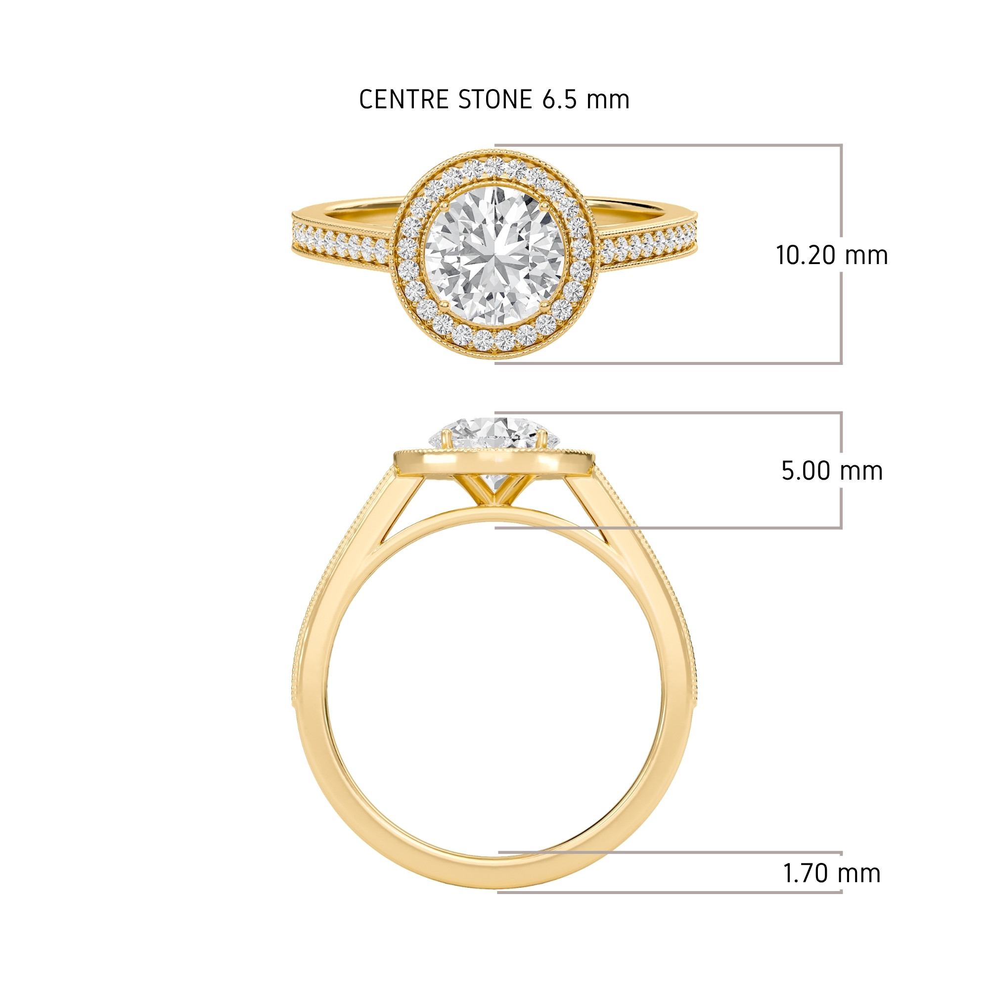 Halo Engagement Ring