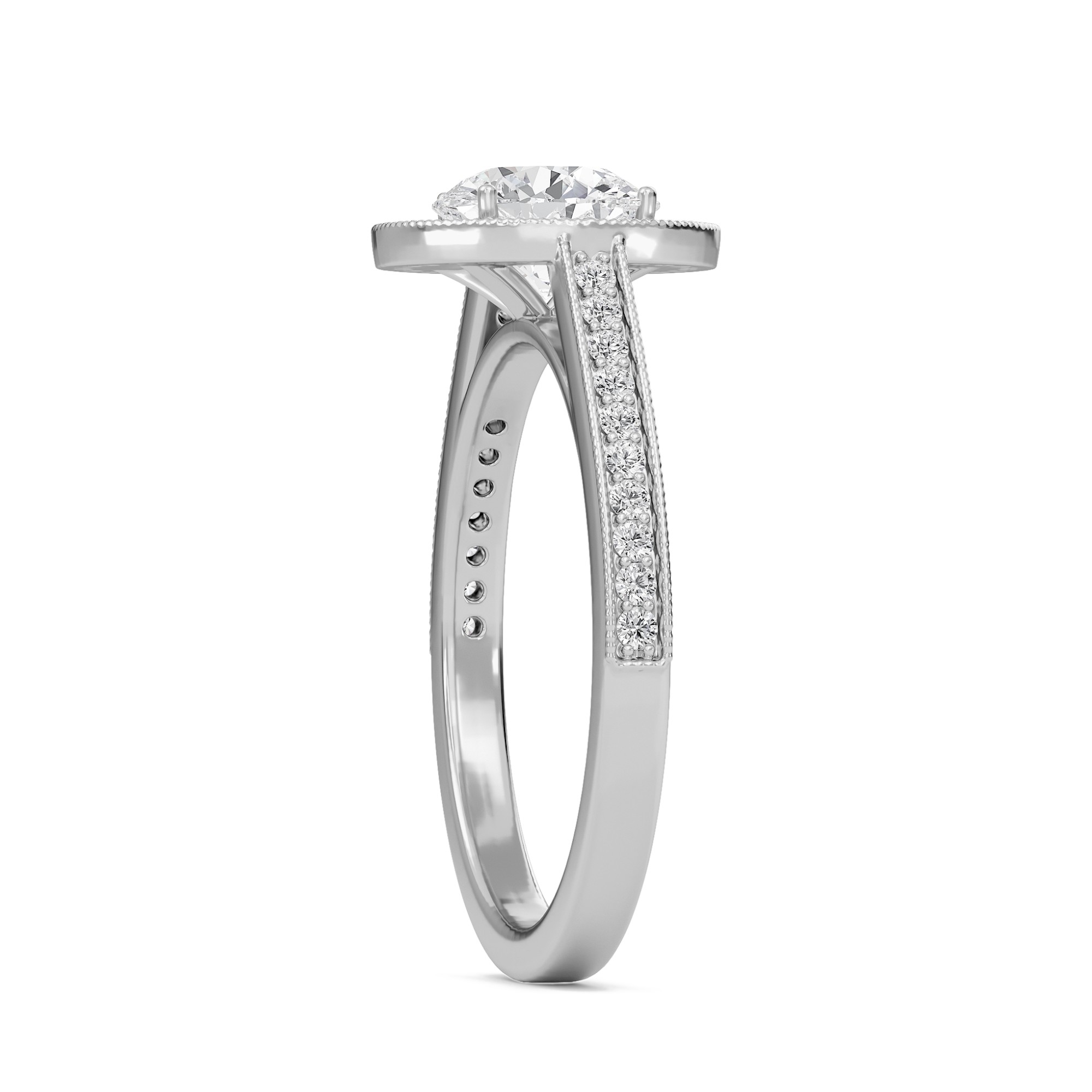 Halo Engagement Ring