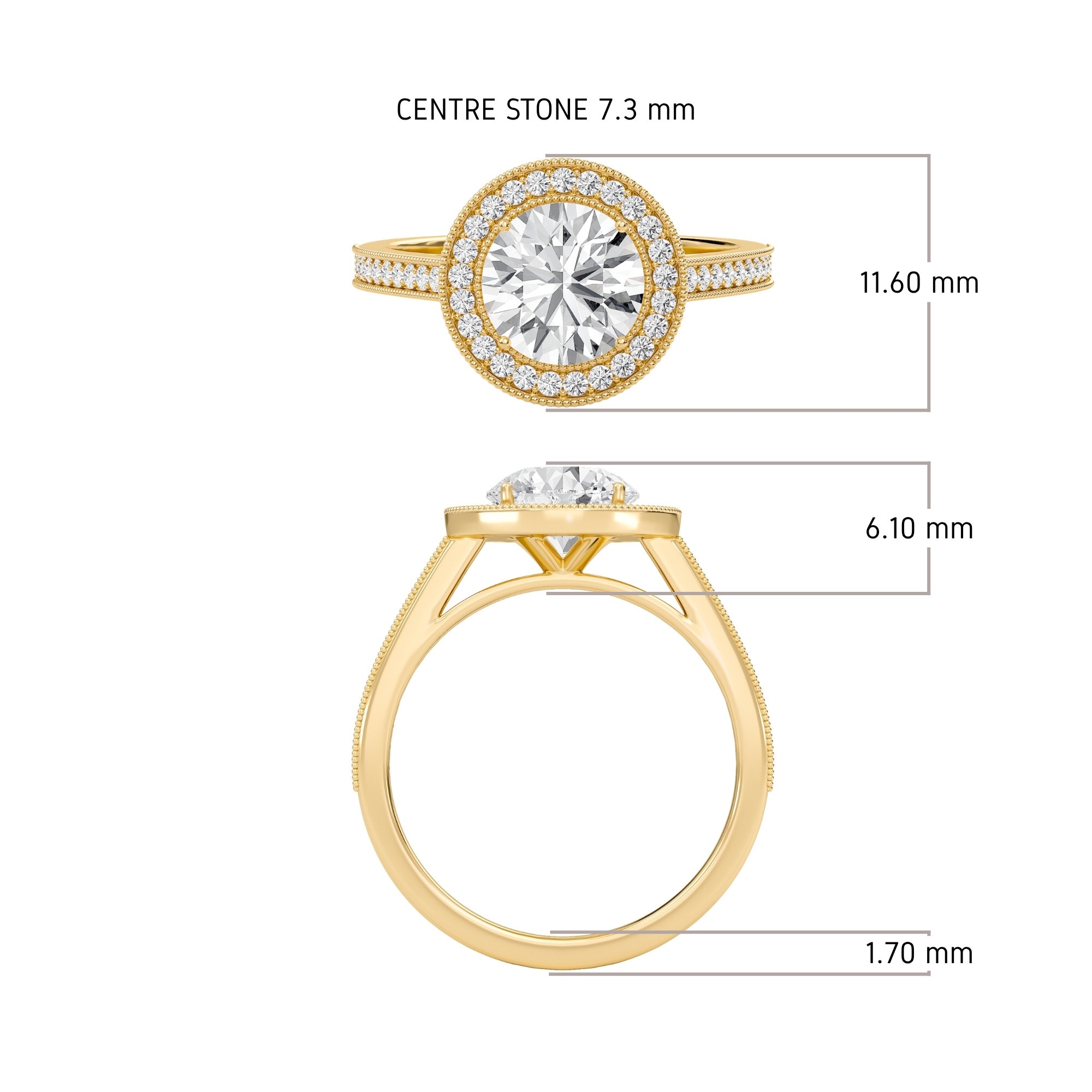 Halo Engagement Ring