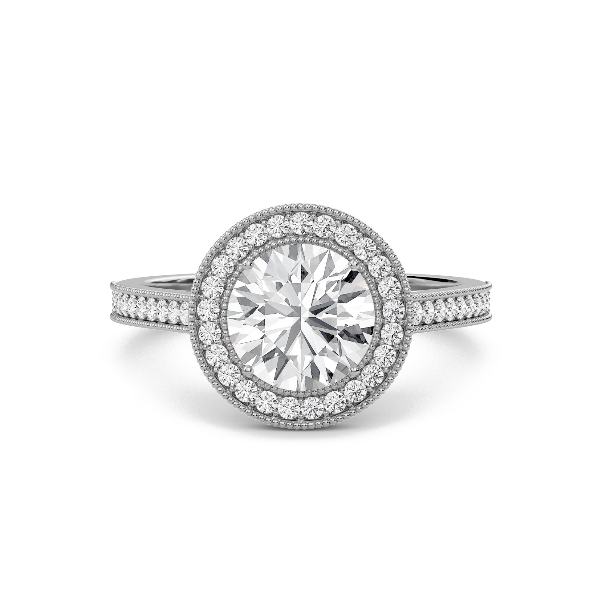 Halo Engagement Ring