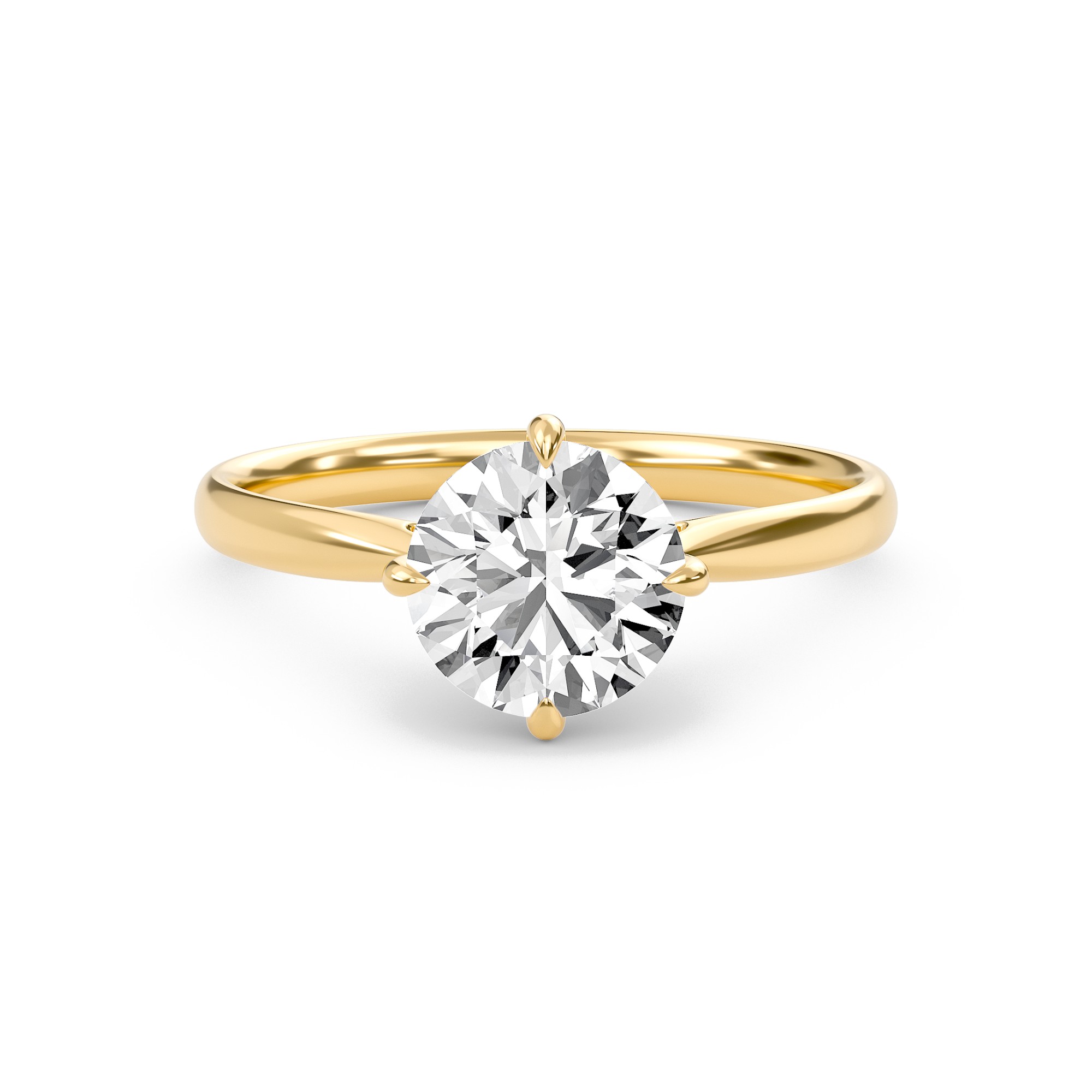 Classic Solitaire 4 Prong Ring