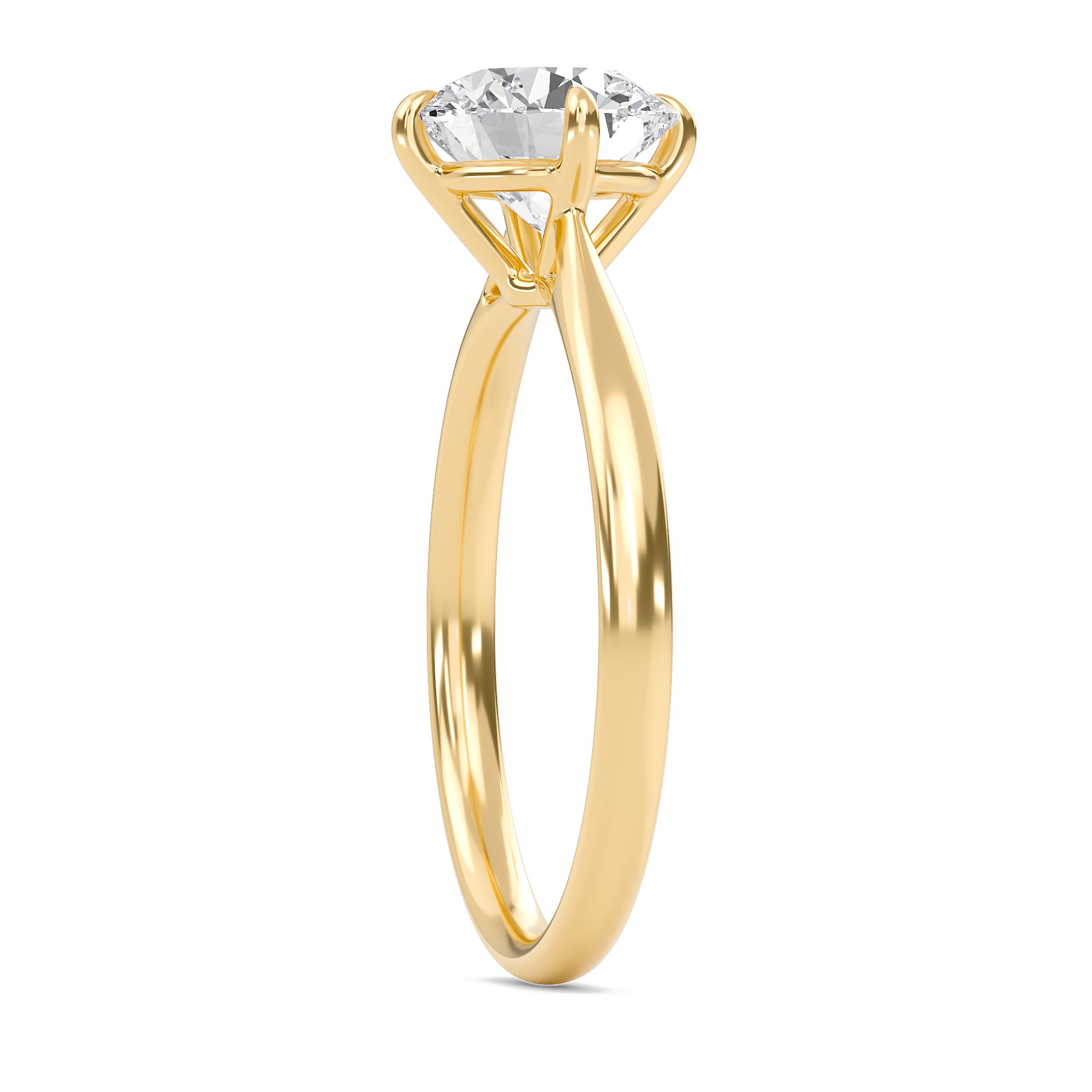 Classic Solitaire 4 Prong Ring