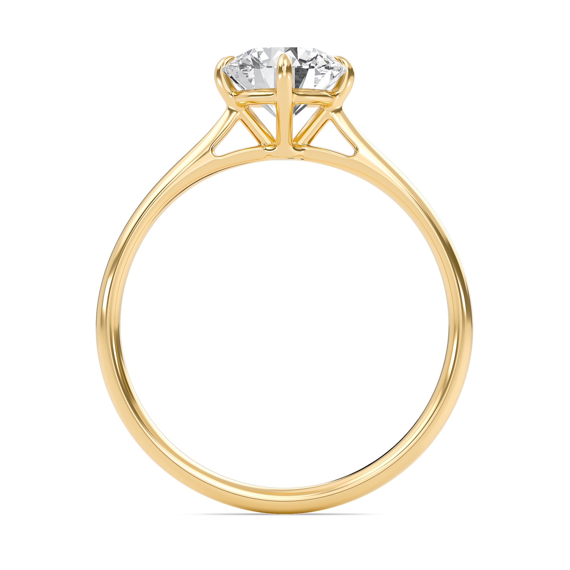 Classic Solitaire 4 Prong Ring