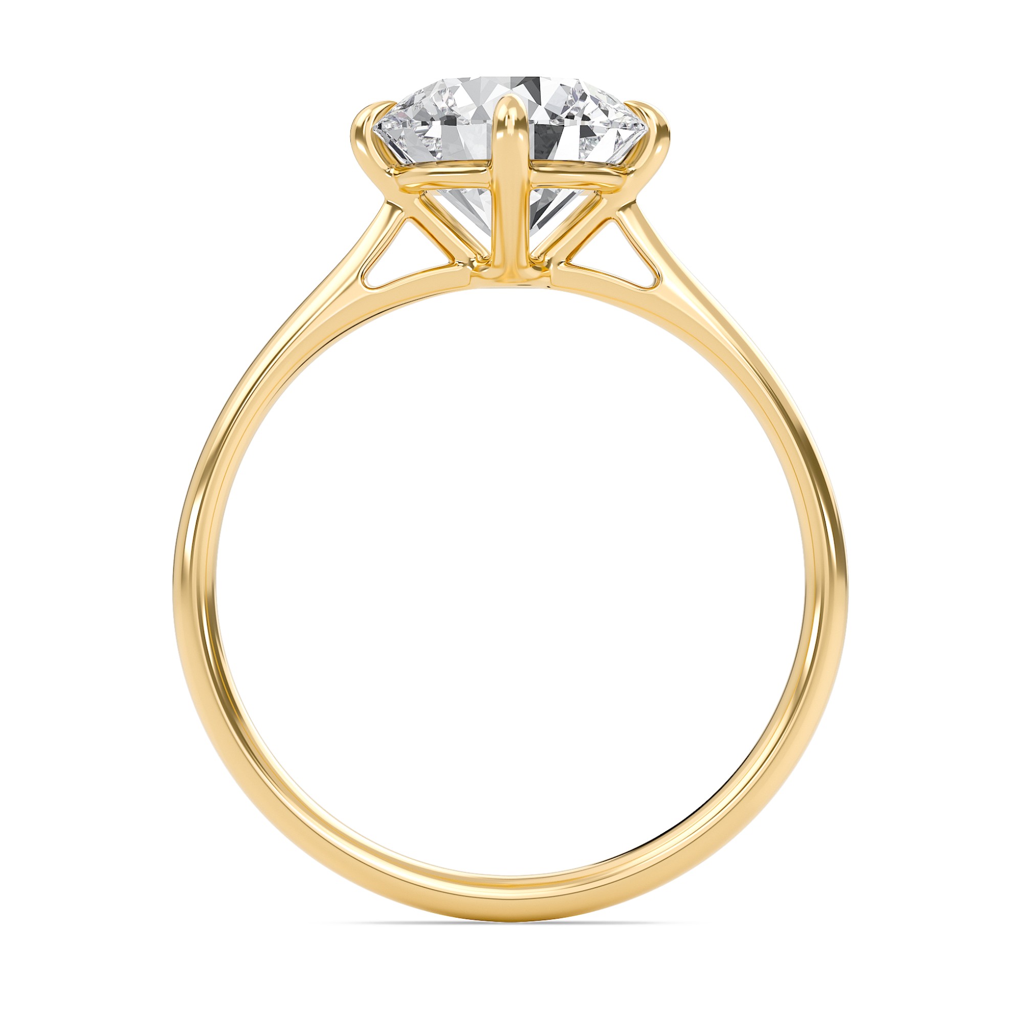 Classic Solitaire 4 Prong Ring