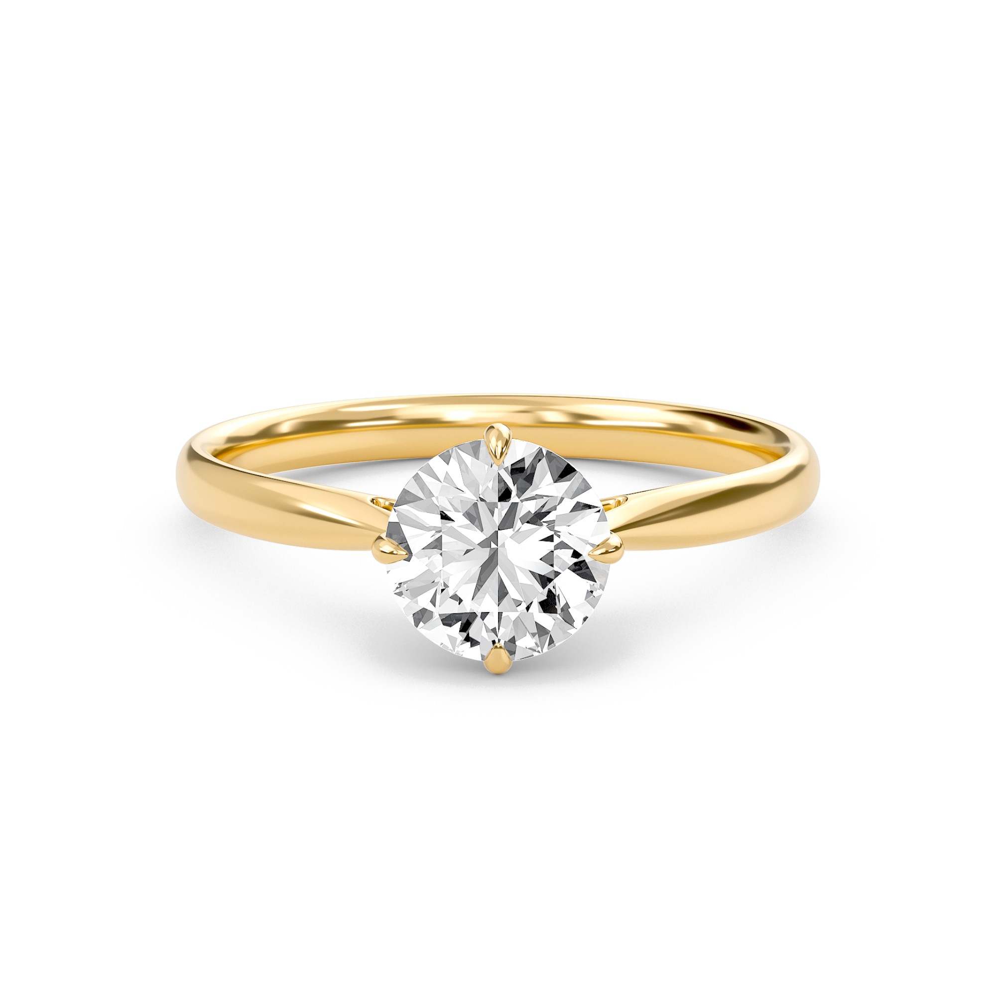 Classic Solitaire 4 Prong Ring