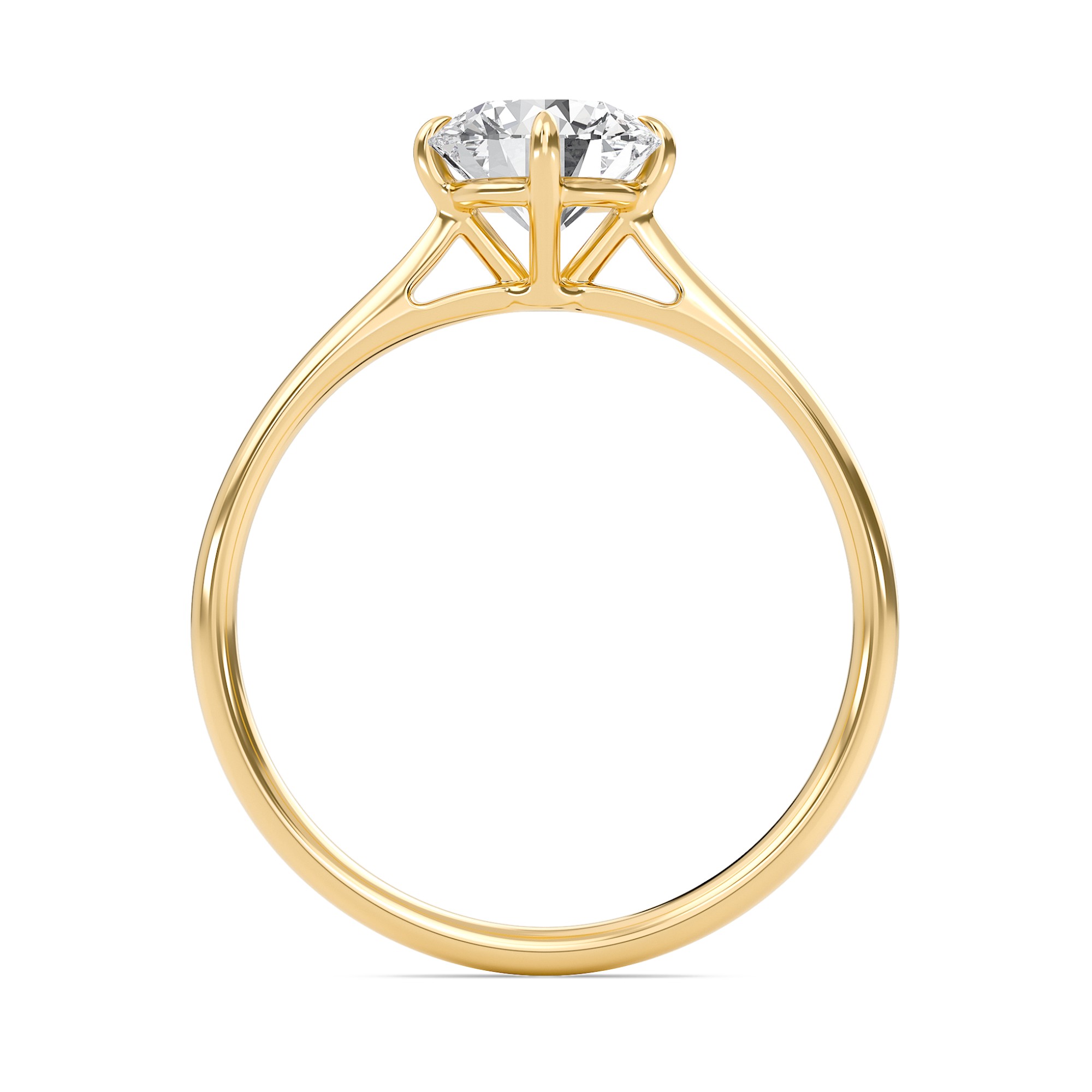 Classic Solitaire 4 Prong Ring