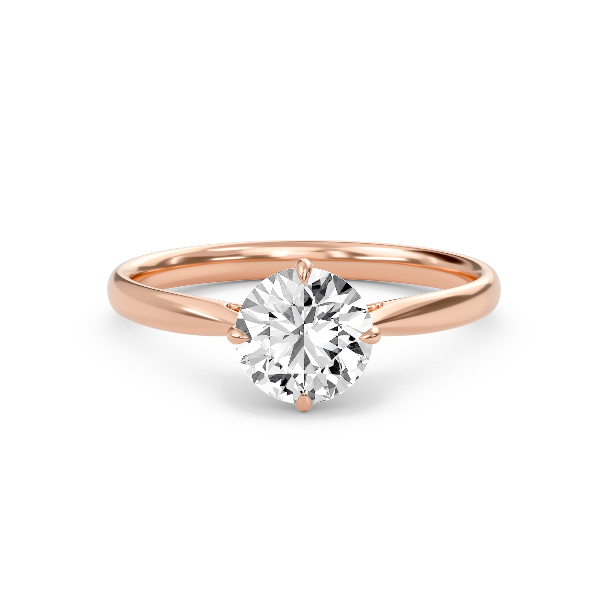Classic Solitaire 4 Prong Ring