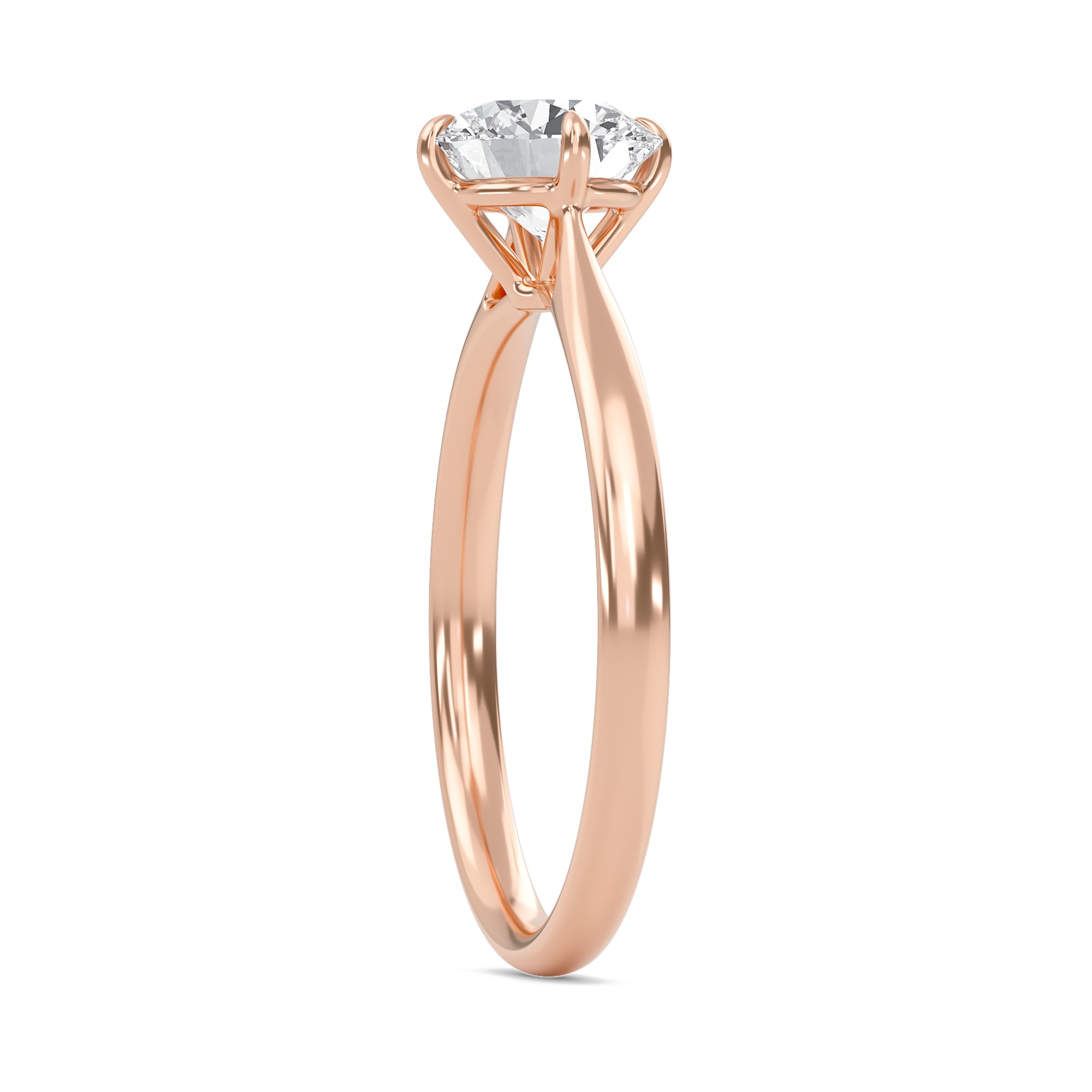Classic Solitaire 4 Prong Ring