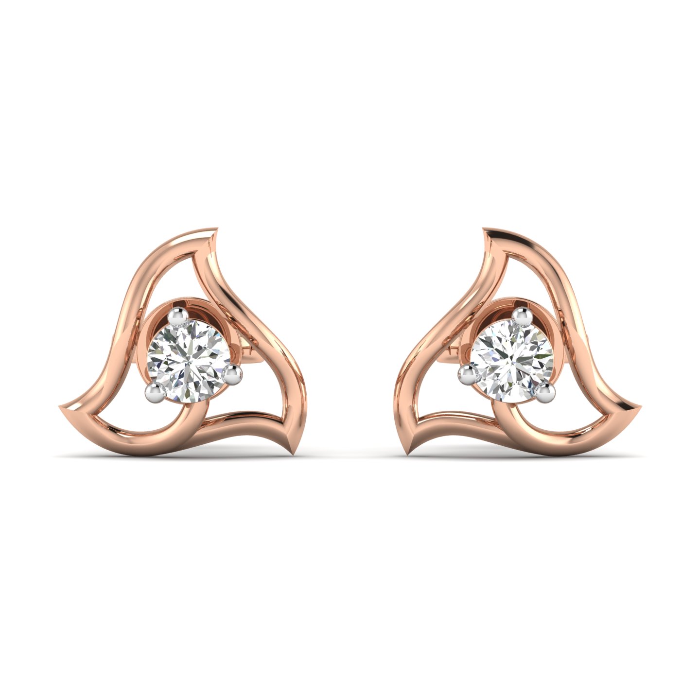 Swirling Grace Stud Earrings