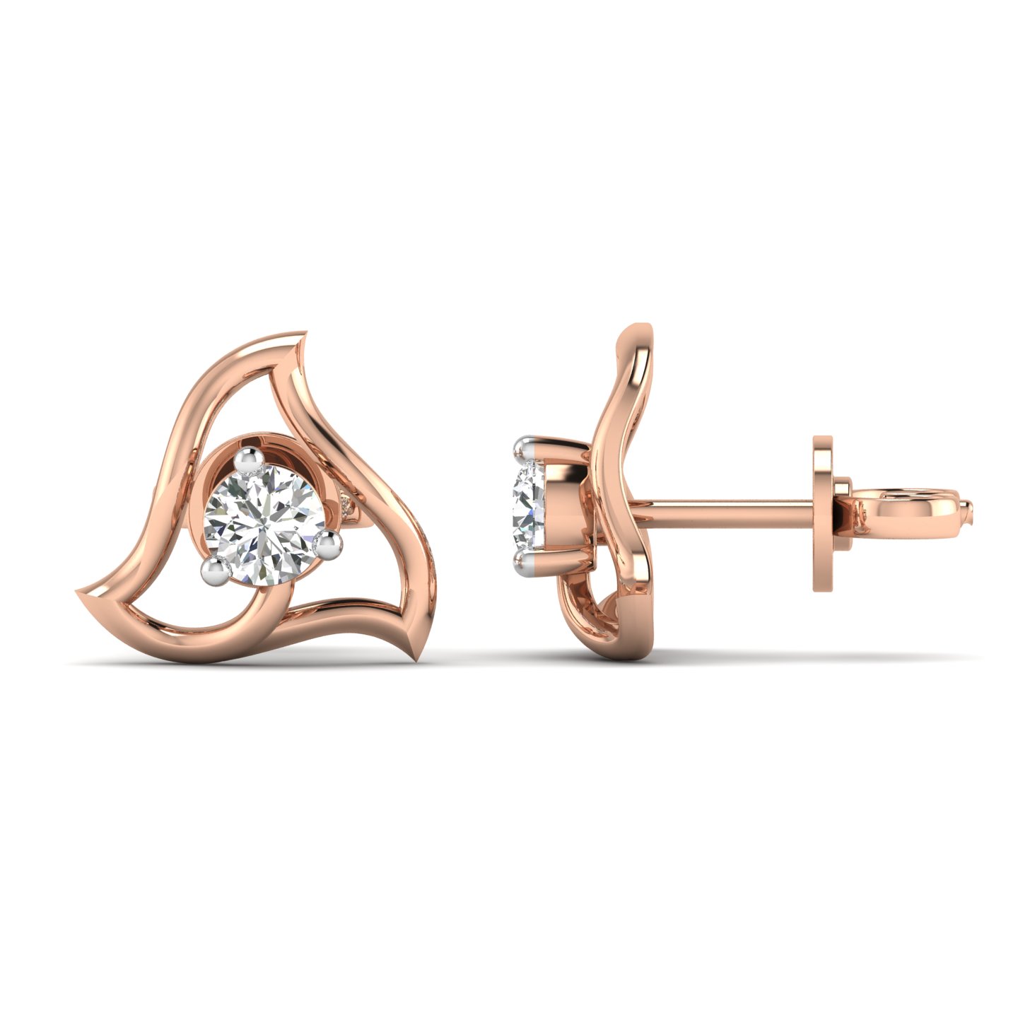 Swirling Grace Stud Earrings