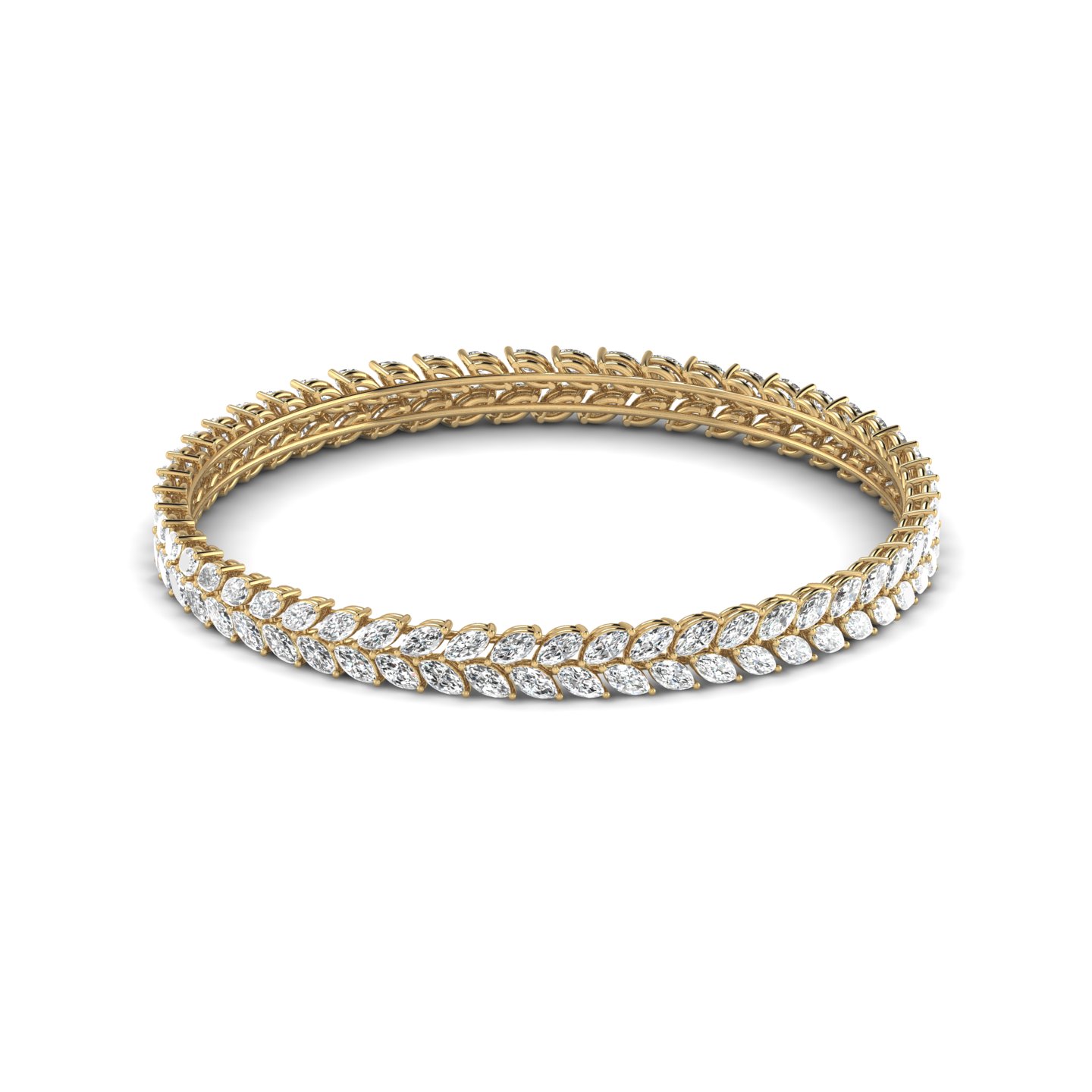 Glamourous Marquise Diamond Bangle