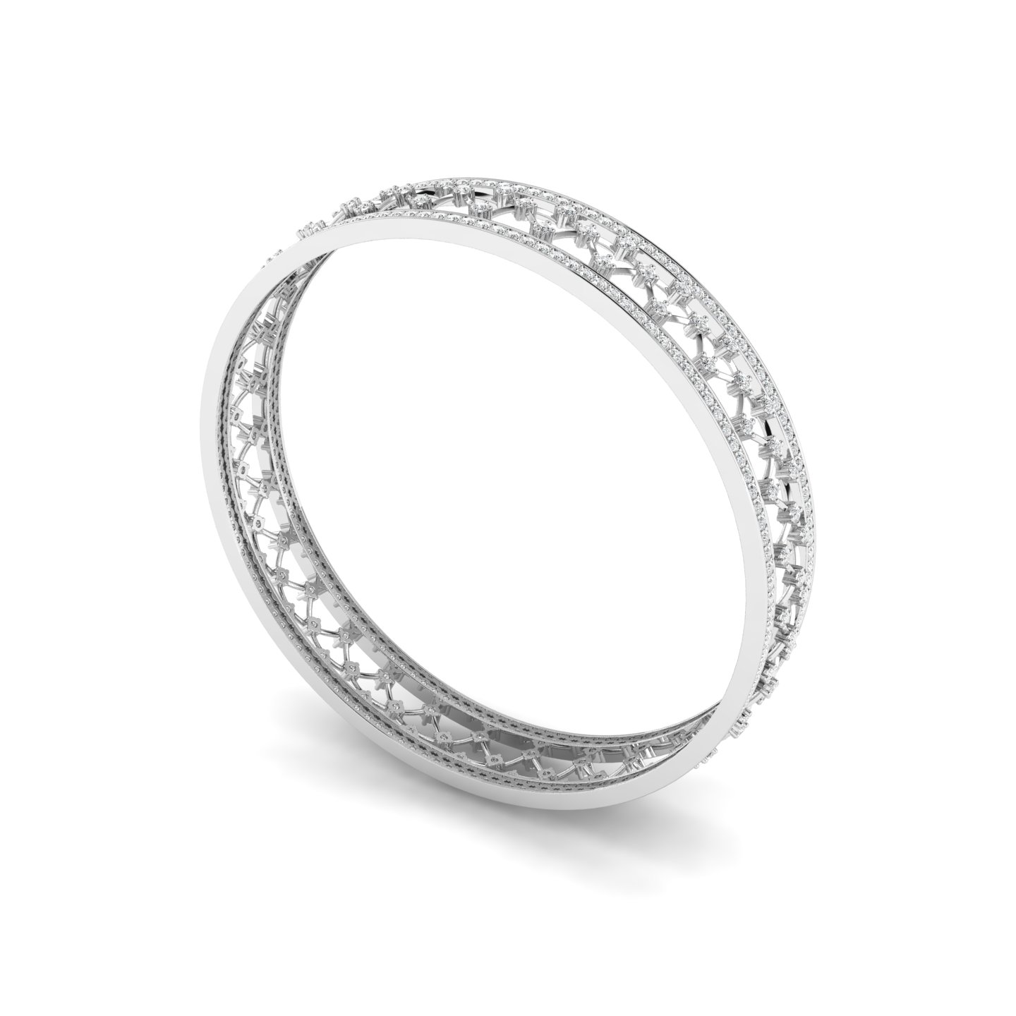 Diamond Lattice Bangle
