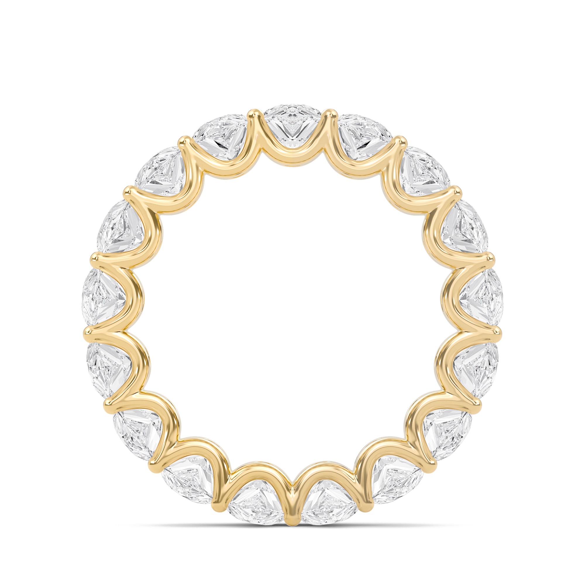 6.6 Ctw Pear U-Shaped Eternity Band