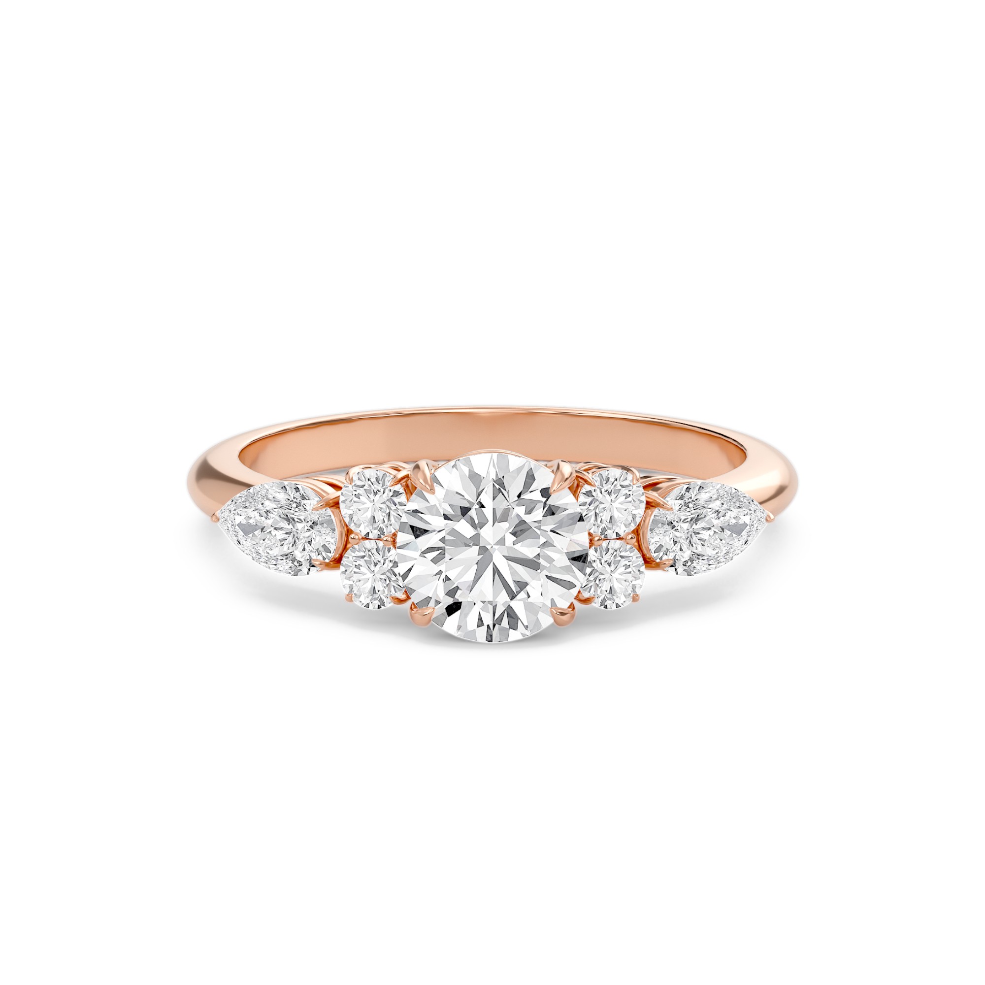 Luxe Five Stones Engagement Ring