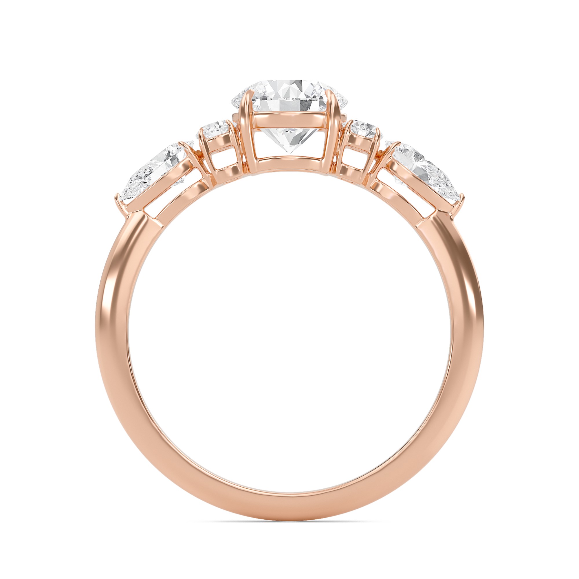 Luxe Five Stones Engagement Ring
