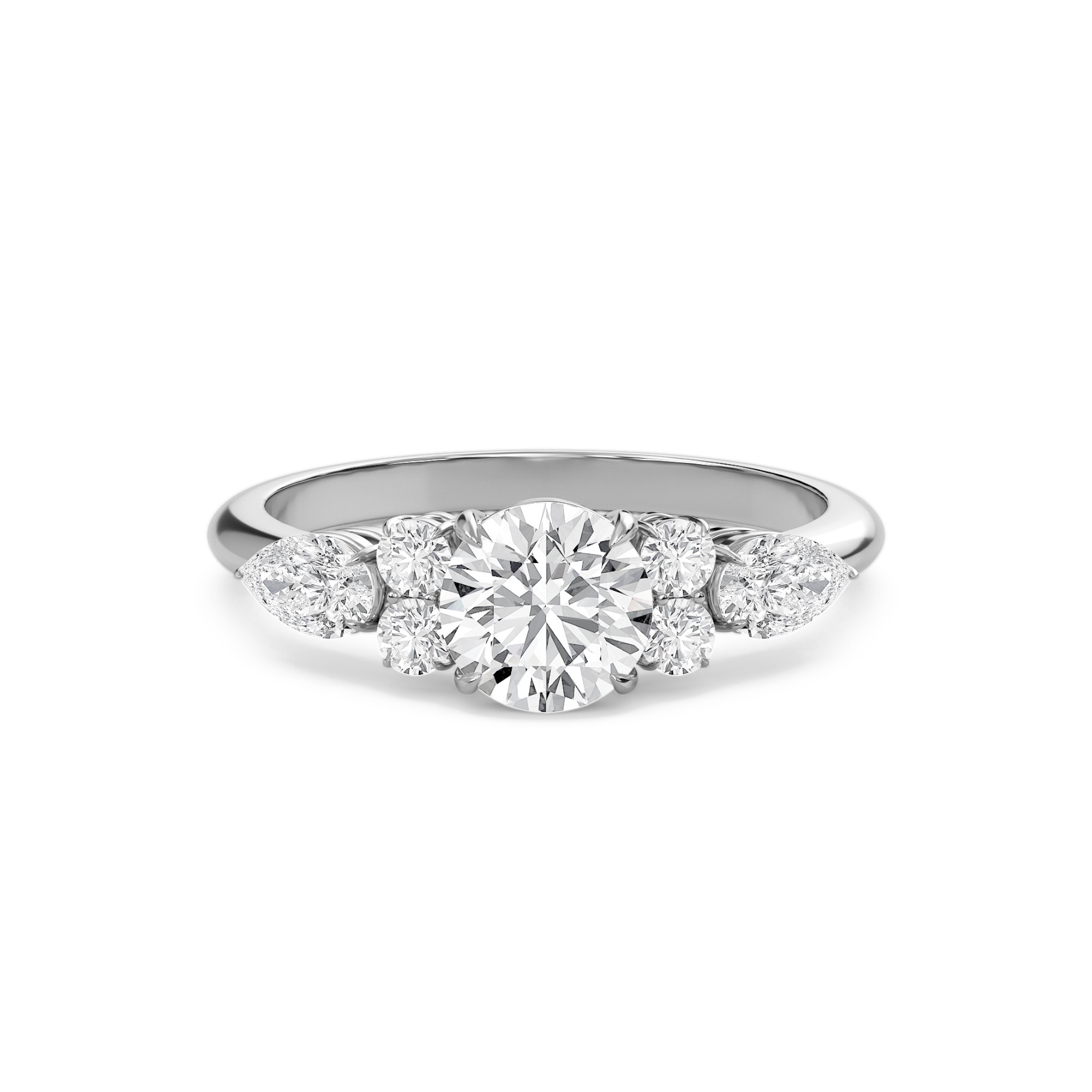 Luxe Five Stones Engagement Ring