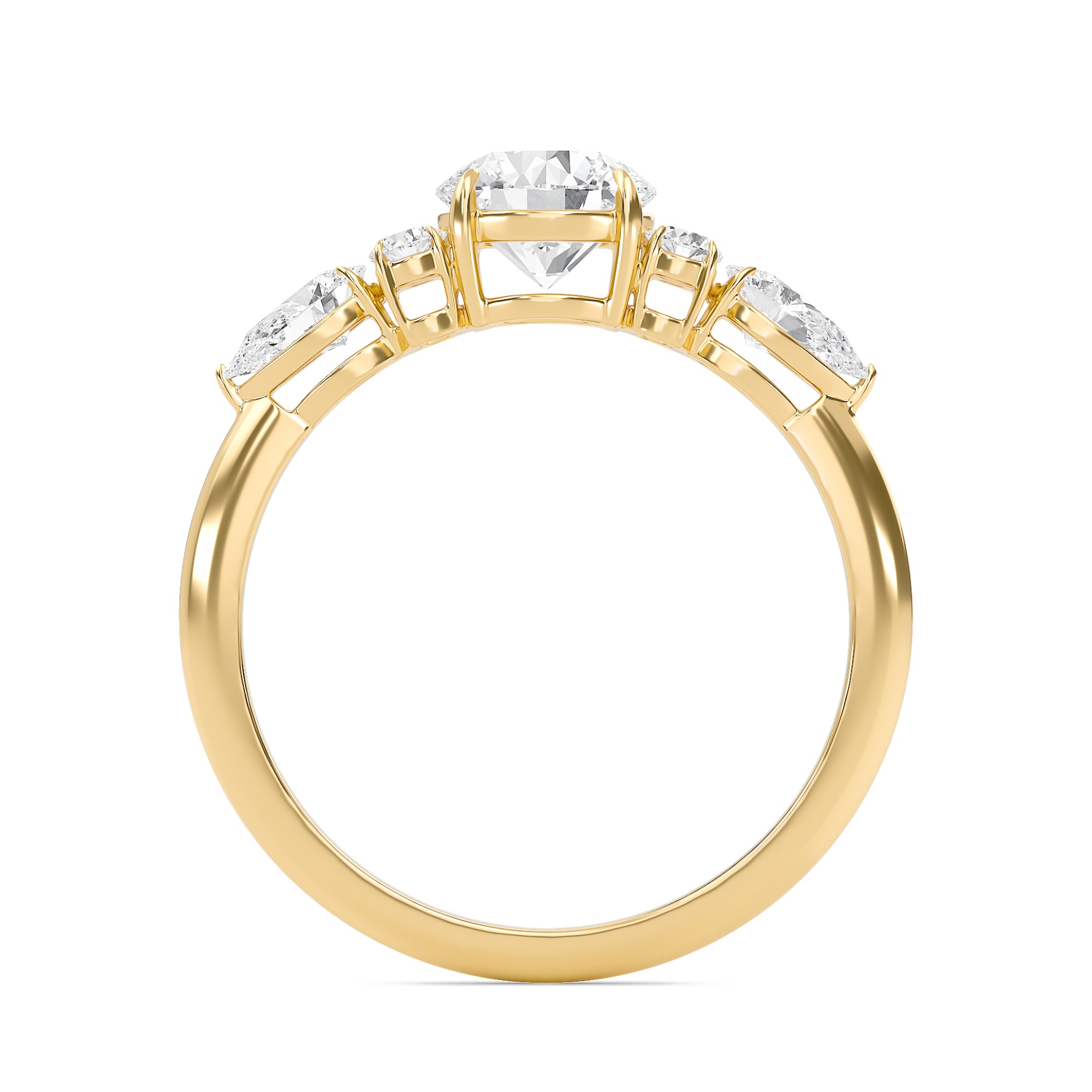 Luxe Five Stones Engagement Ring