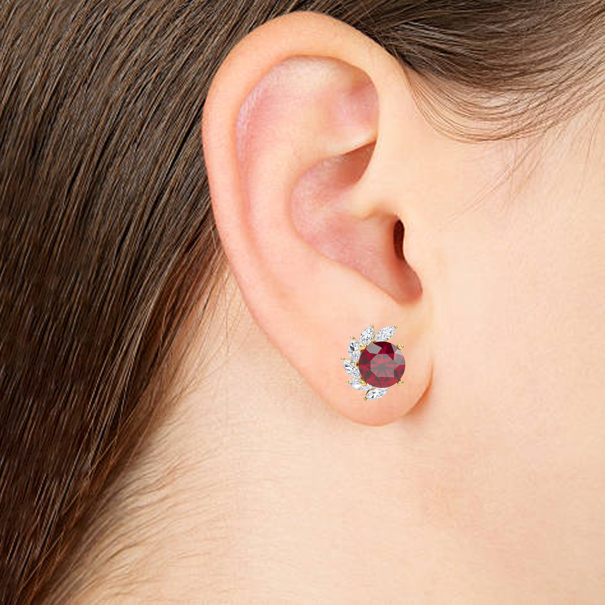 Iris Stud Earrings