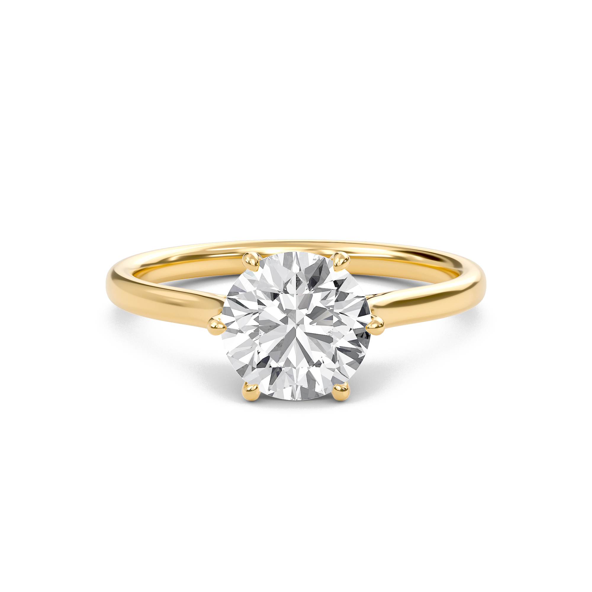 Classic Solitaire 6 Prong Ring