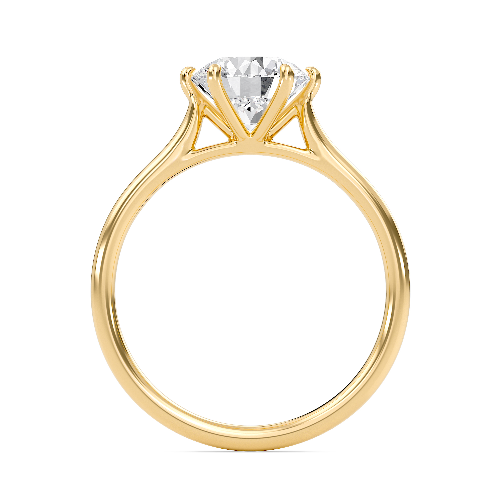 Classic Solitaire 6 Prong Ring