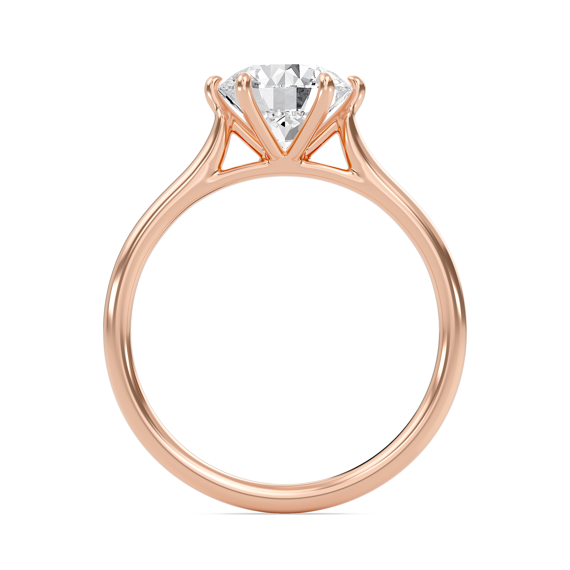 Classic Solitaire 6 Prong Ring