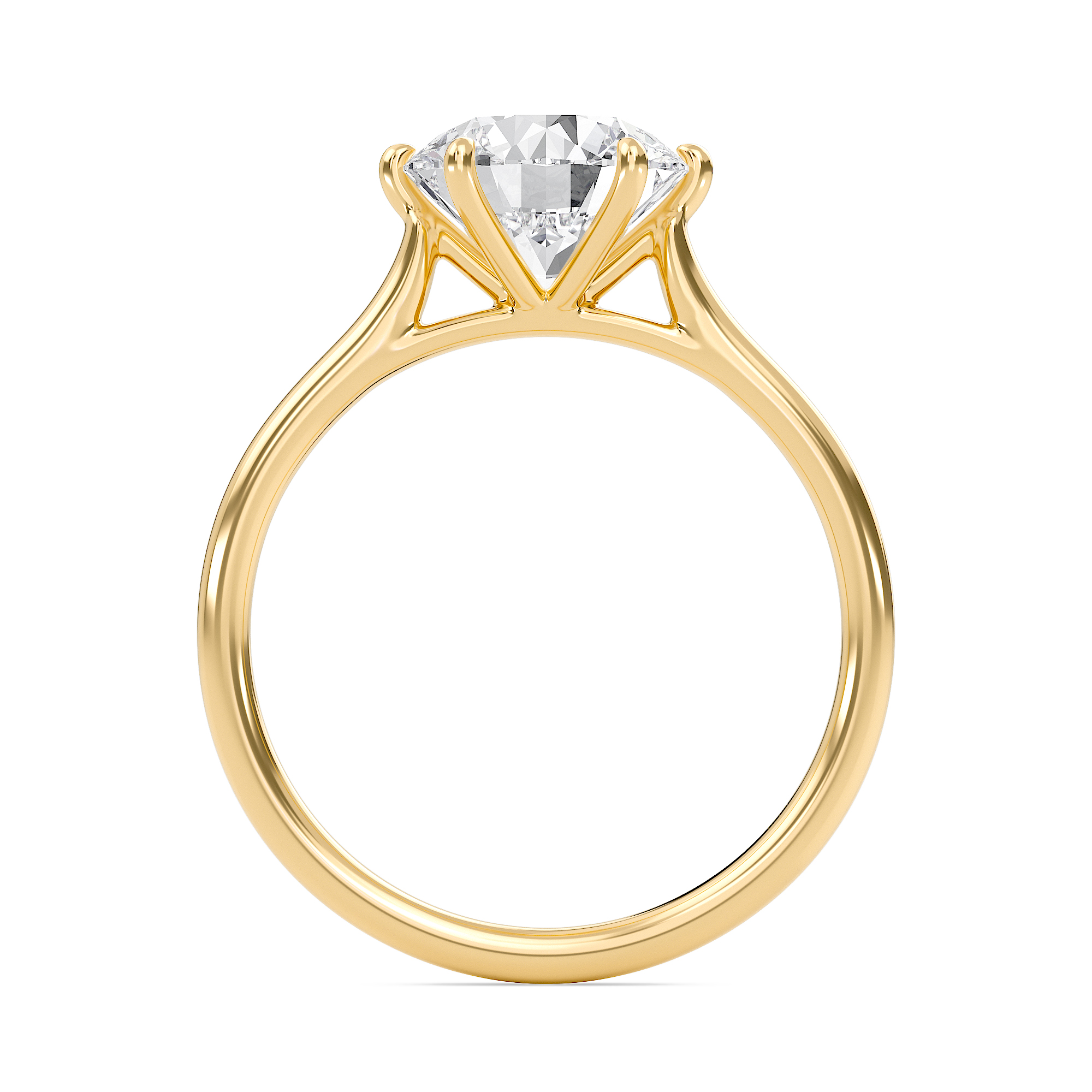 Classic Solitaire 6 Prong Ring
