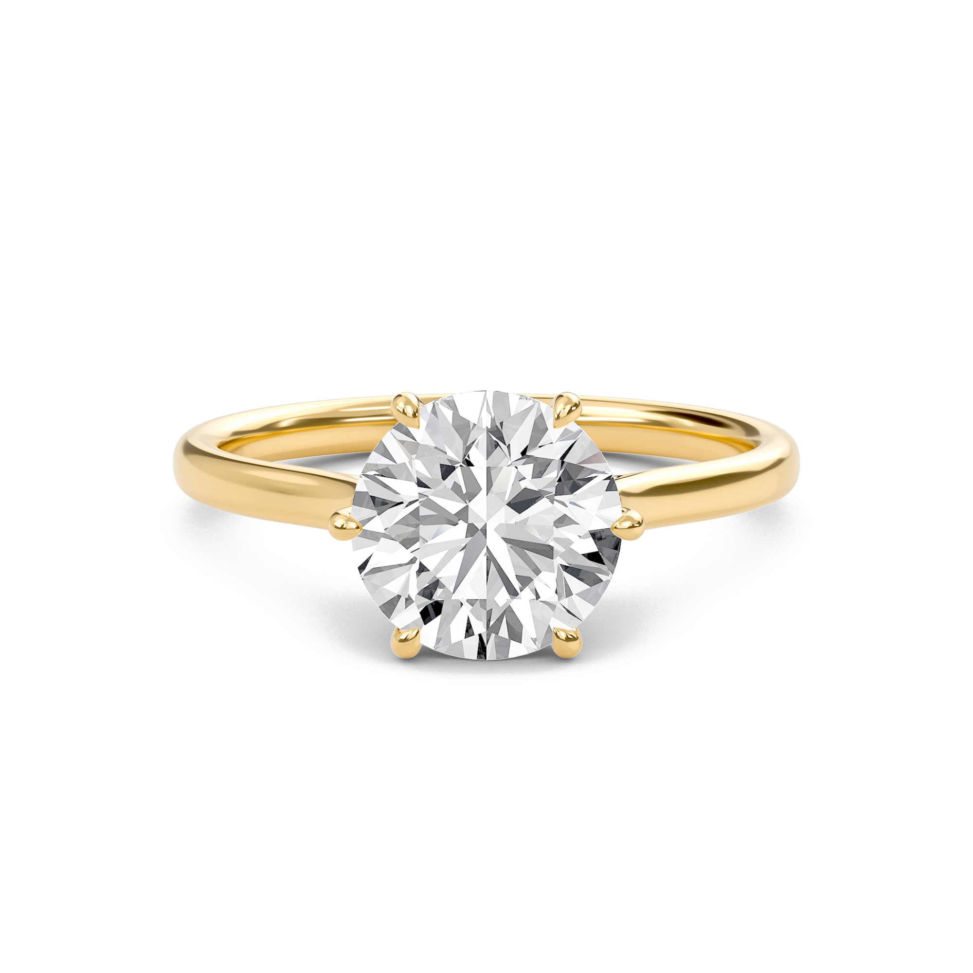 Classic Solitaire 6 Prong Ring