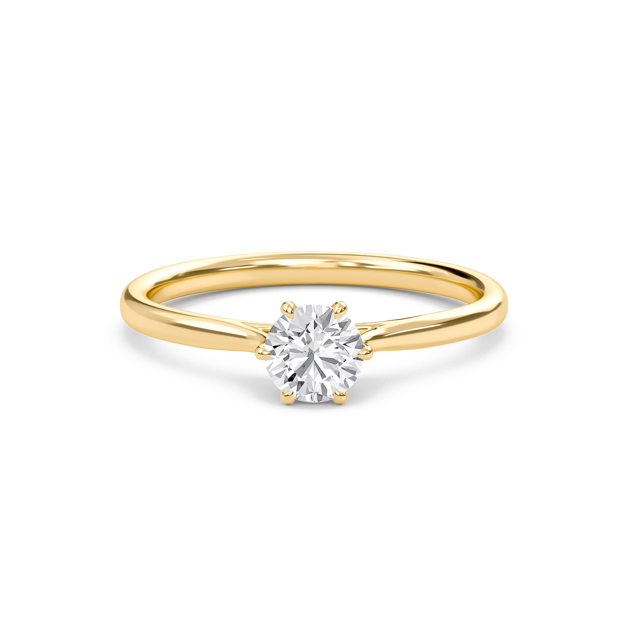 Classic Solitaire 6 Prong Ring